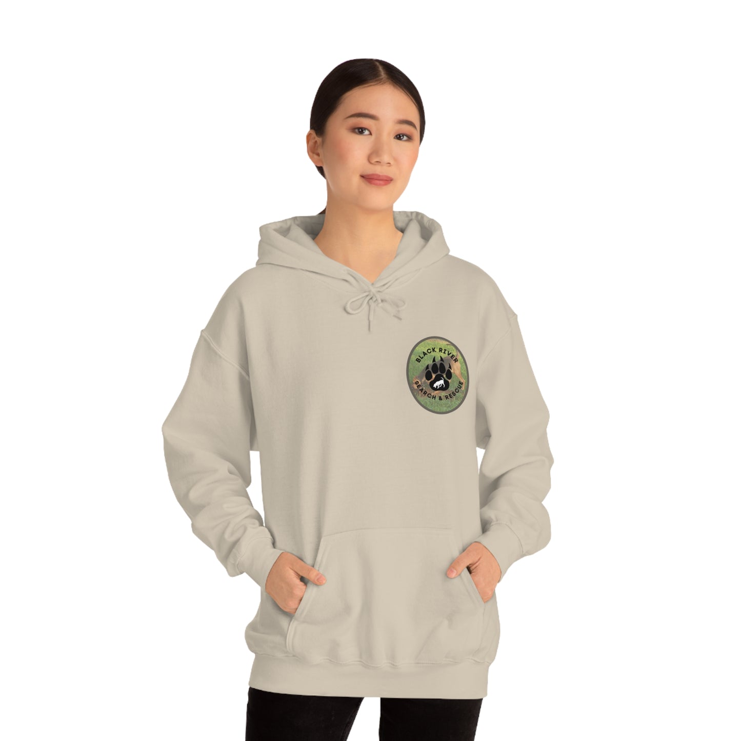 Black River Search & Rescue Logo with Lucy Unisex Heavy Blend™ Hooded Sweatshirt