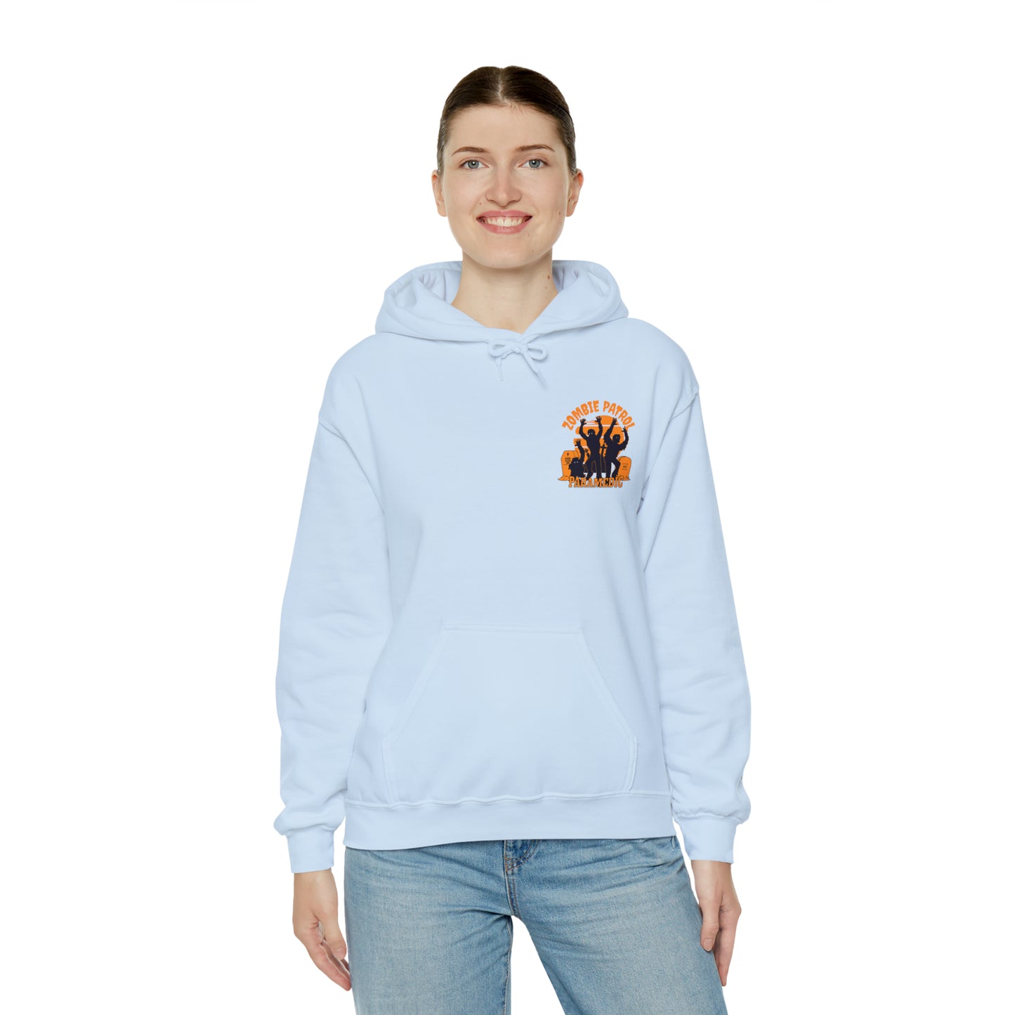 Zombie Patrol Paramedic Halloween Hooded Sweatshirt