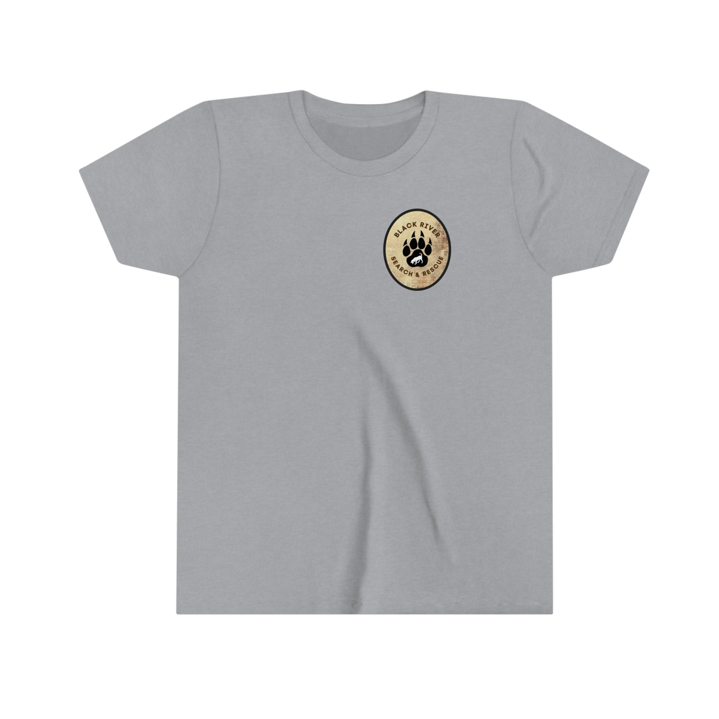 Black River Search & Rescue Logo Youth Short Sleeve Tee