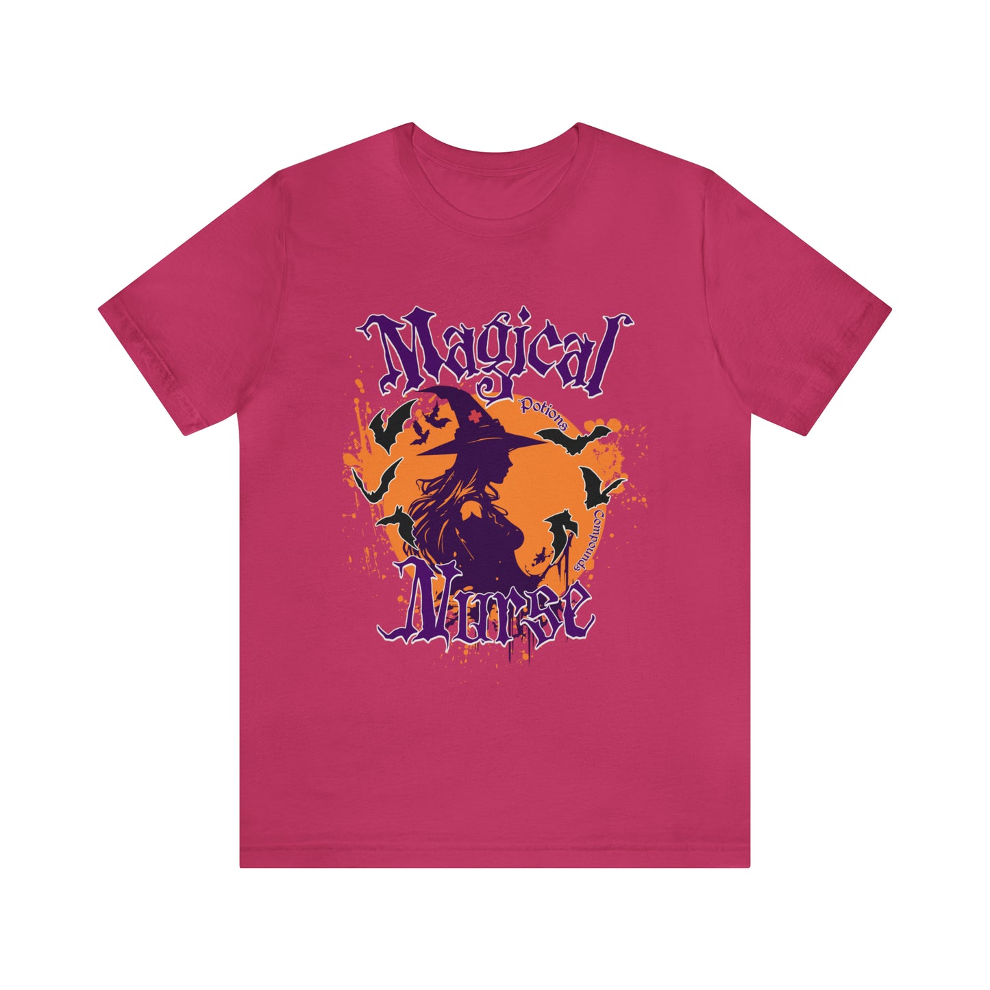 Magical Nurse Halloween short sleeved shirt