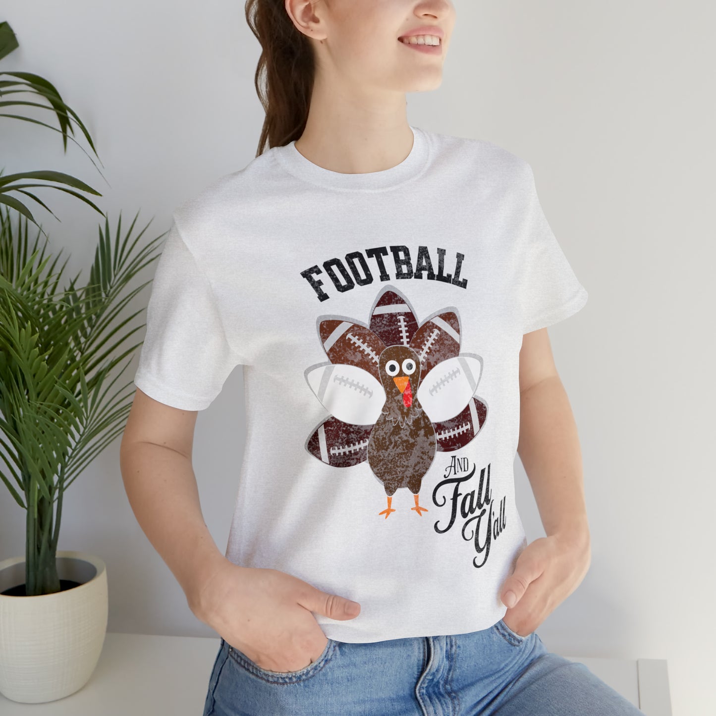 Vintage Dark Red and White Football and Fall Short Sleeve Tee, Football and turkey shirt, Texas A&M