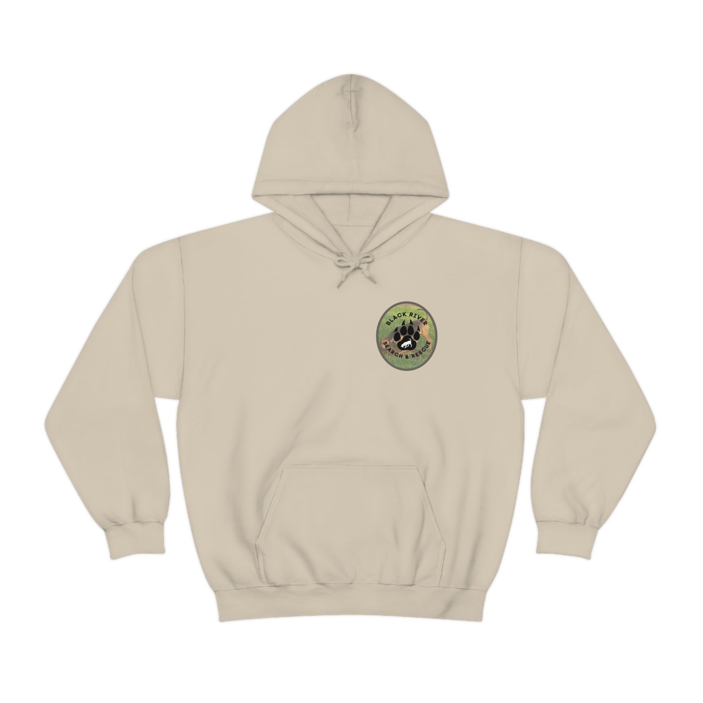 Black River Search & Rescue Logo with Lucy Unisex Heavy Blend™ Hooded Sweatshirt