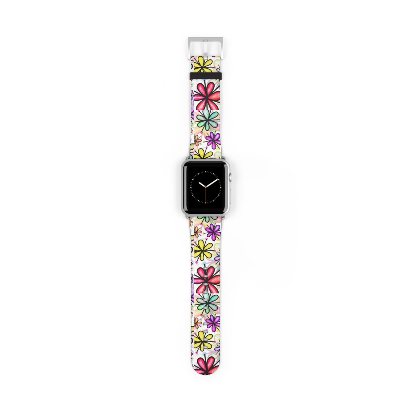 Retro flower multicolor Apple Watch Band floral