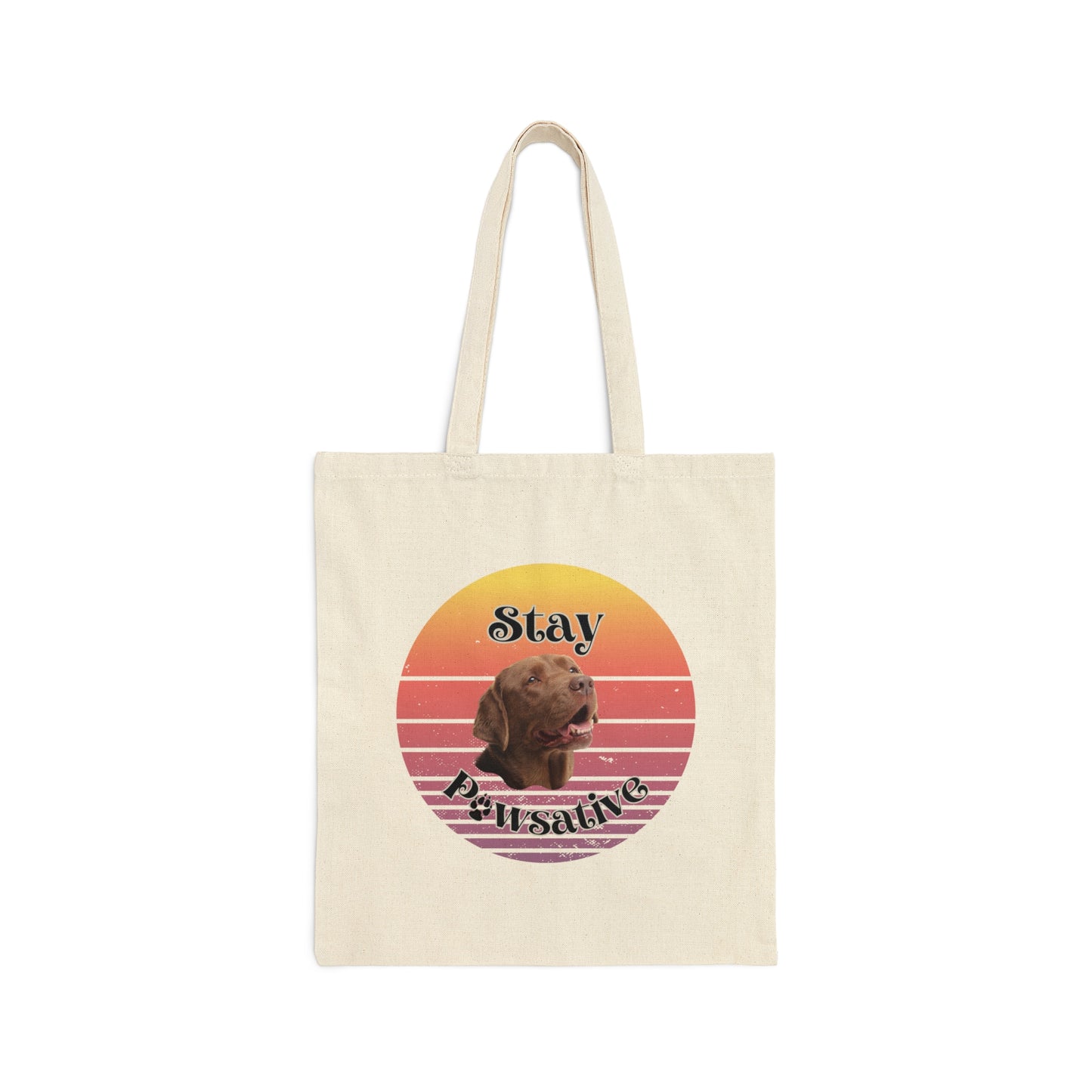Brown Labrador Cotton Canvas Tote Bag Brown Lab Bag