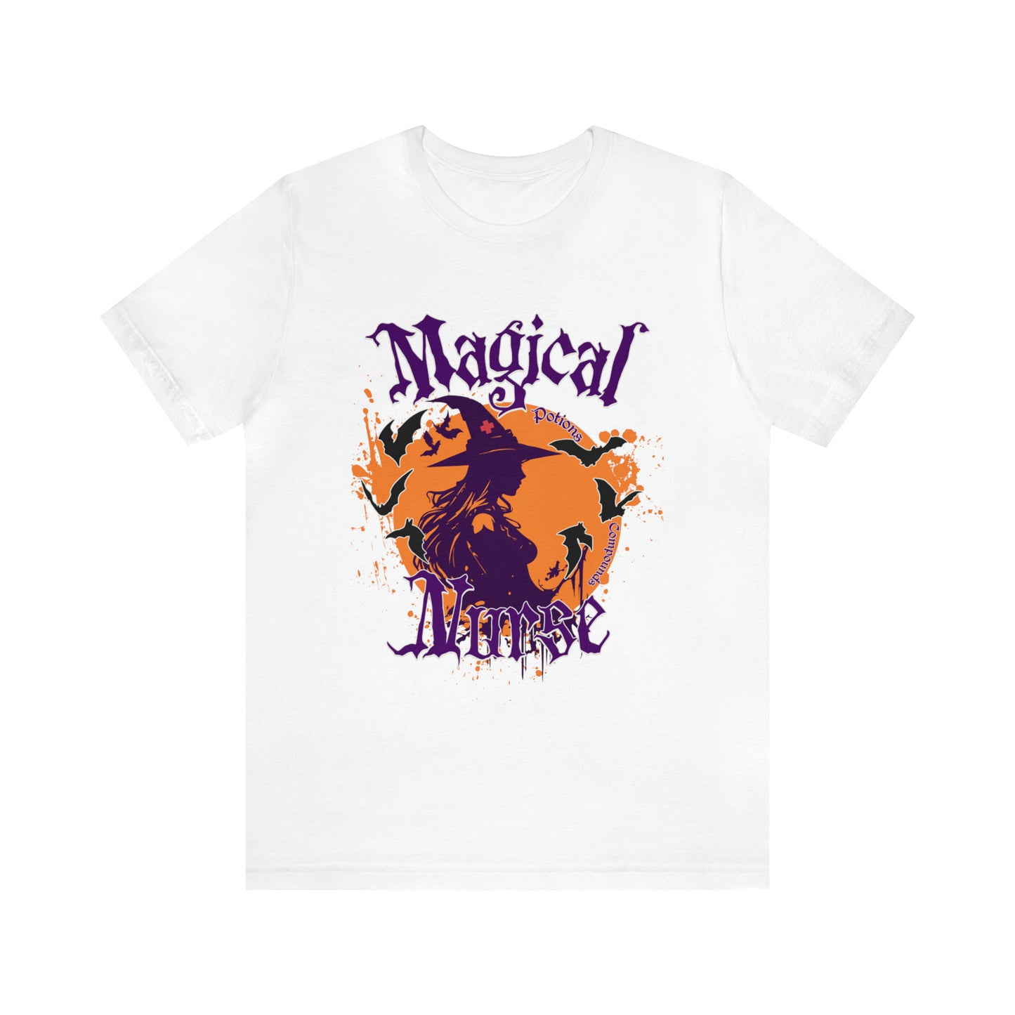 Magical Nurse Halloween short sleeved shirt