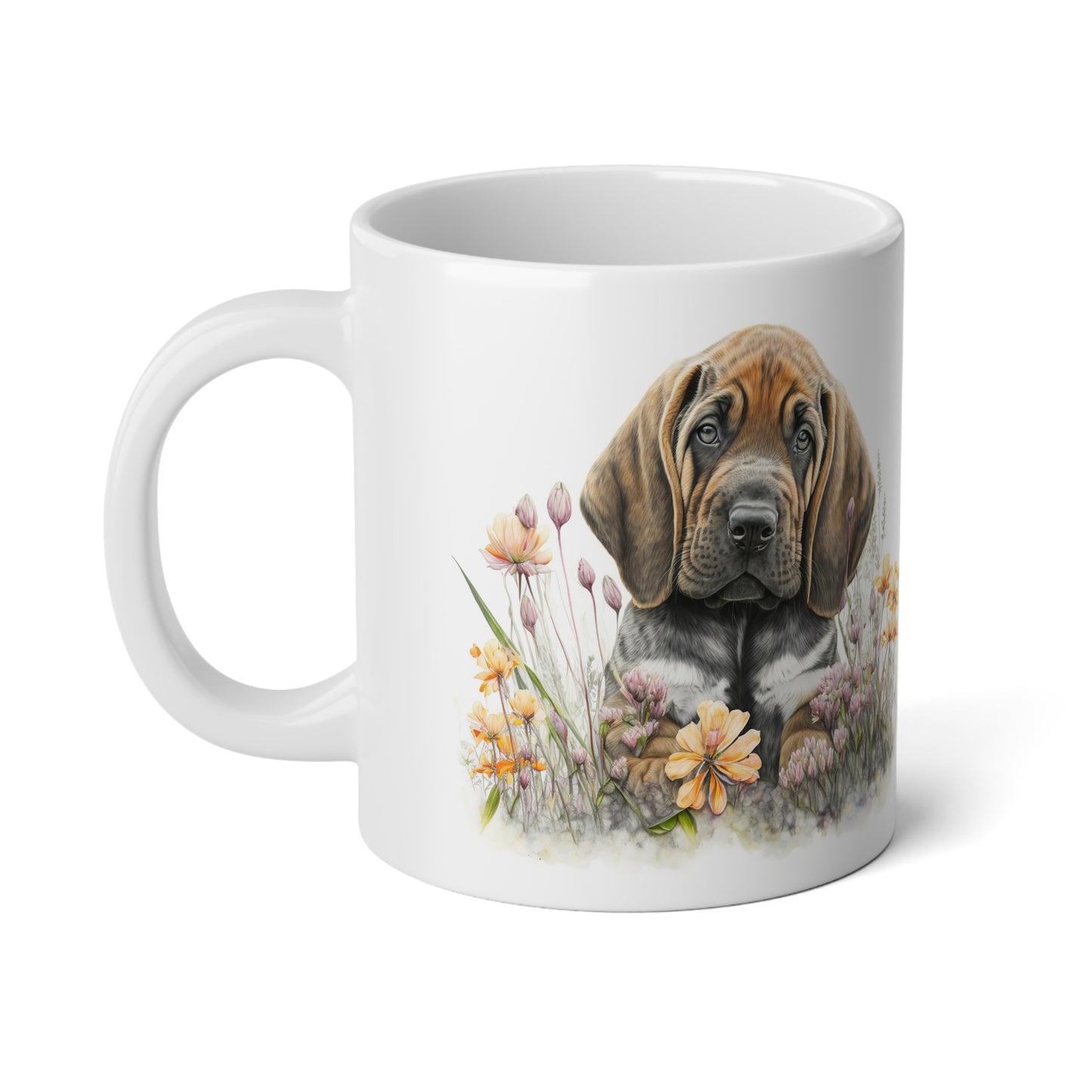 Jumbo Mug, 20oz, Bloodhound Puppy