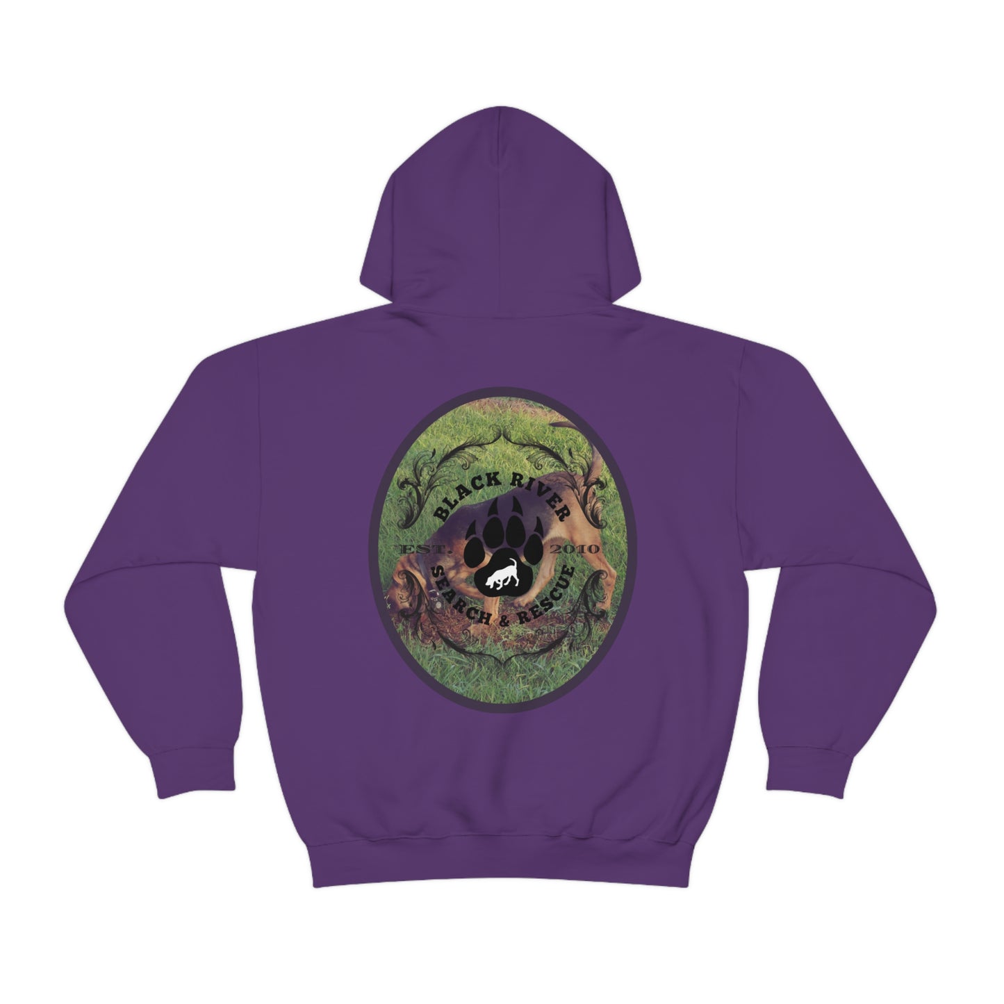 Black River Search & Rescue Logo with Lucy Unisex Heavy Blend™ Hooded Sweatshirt