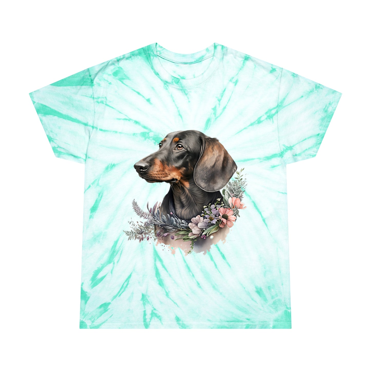 Dachshund pawprint Love Tie-Dye Tee, Cyclone