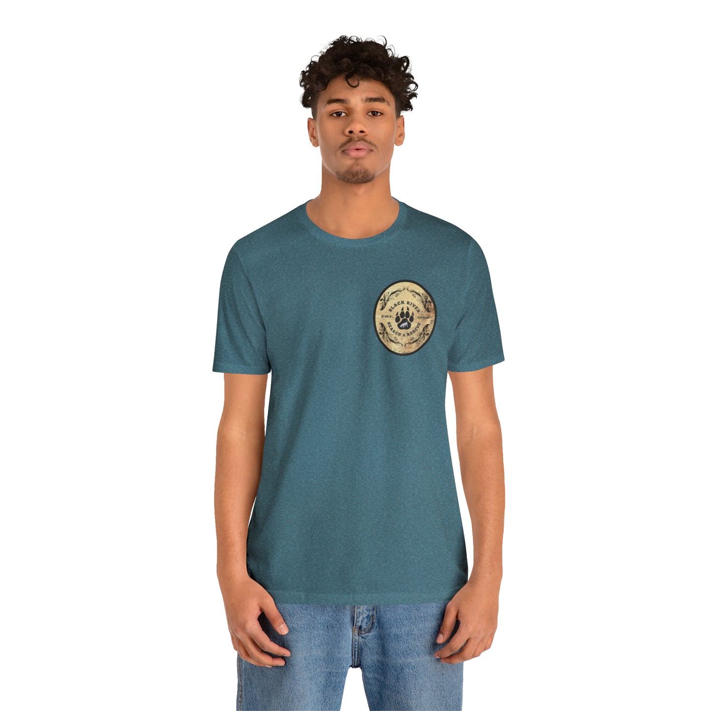 Black River Search & Rescue Logo Unisex Jersey Short Sleeve Tee