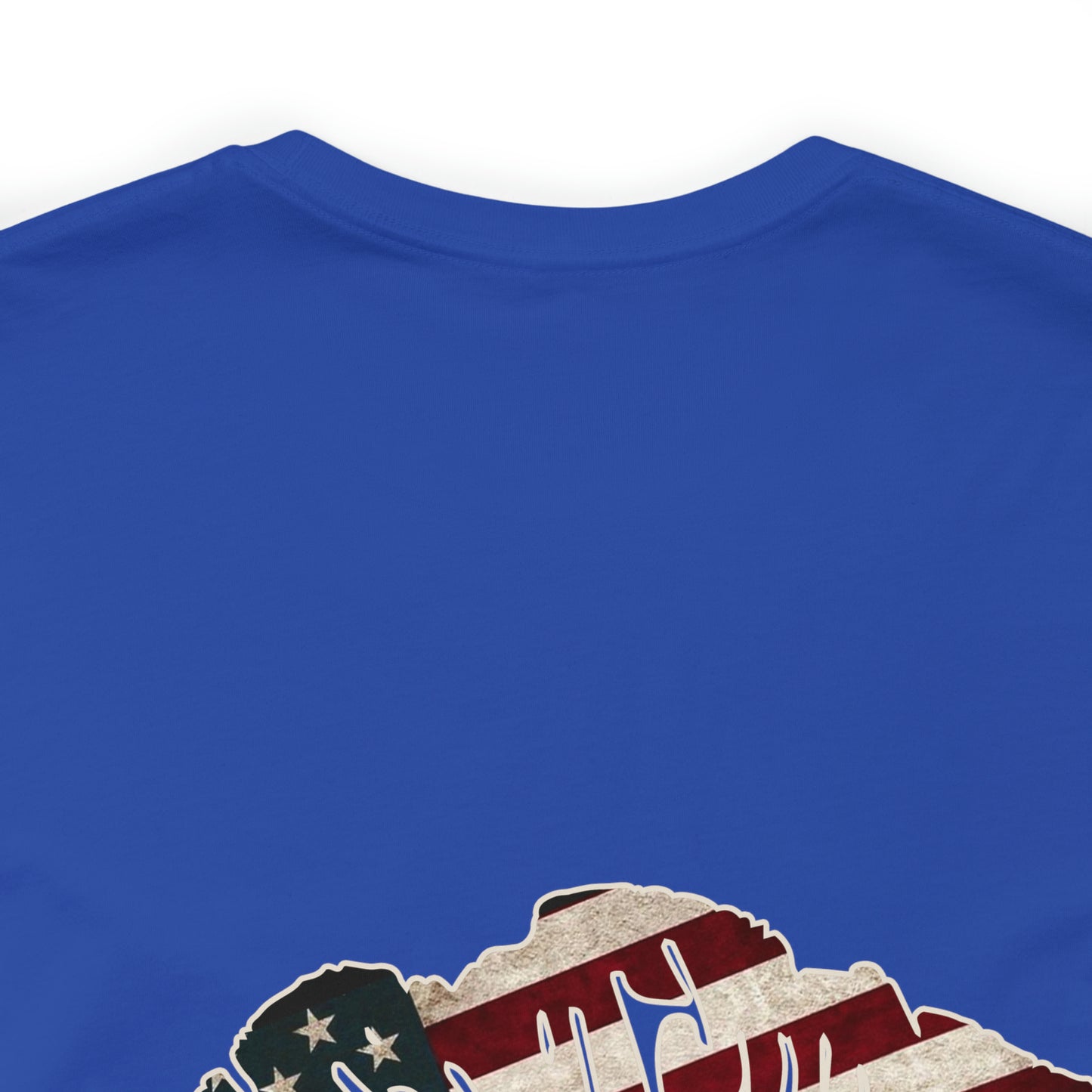 American Flag Lips 4th of July Unisex Jersey Short Sleeve Tee Patriotic Retro