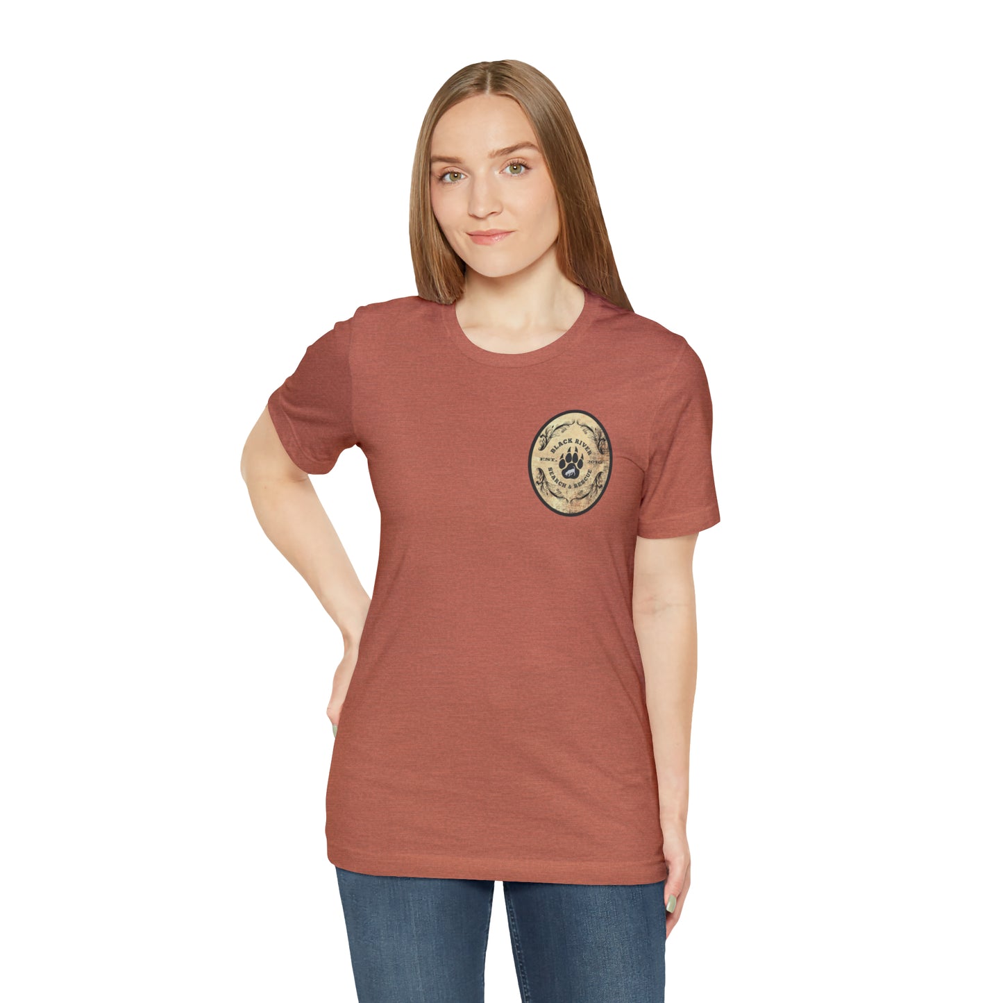 Black River Search & Rescue Logo Unisex Jersey Short Sleeve Tee