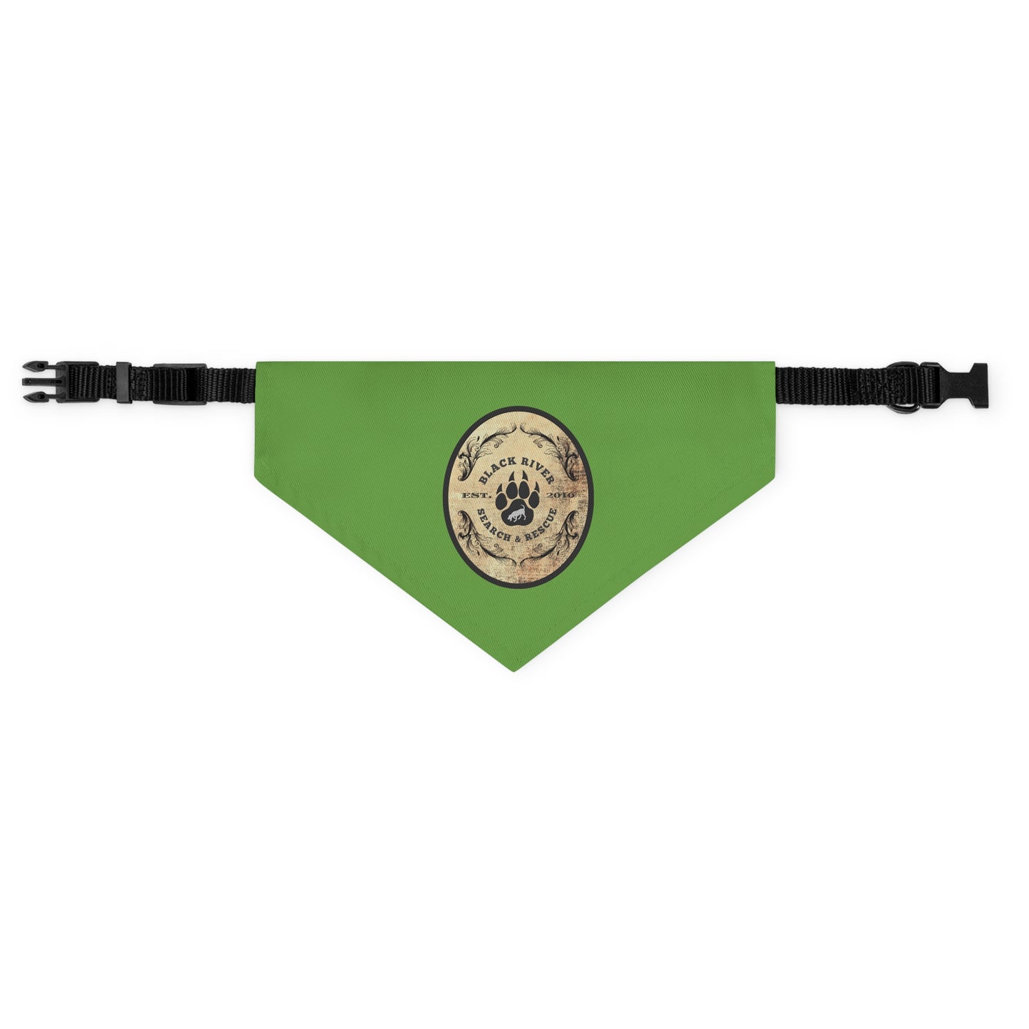 Black River Search & Rescue Logo Pet Bandana Collar