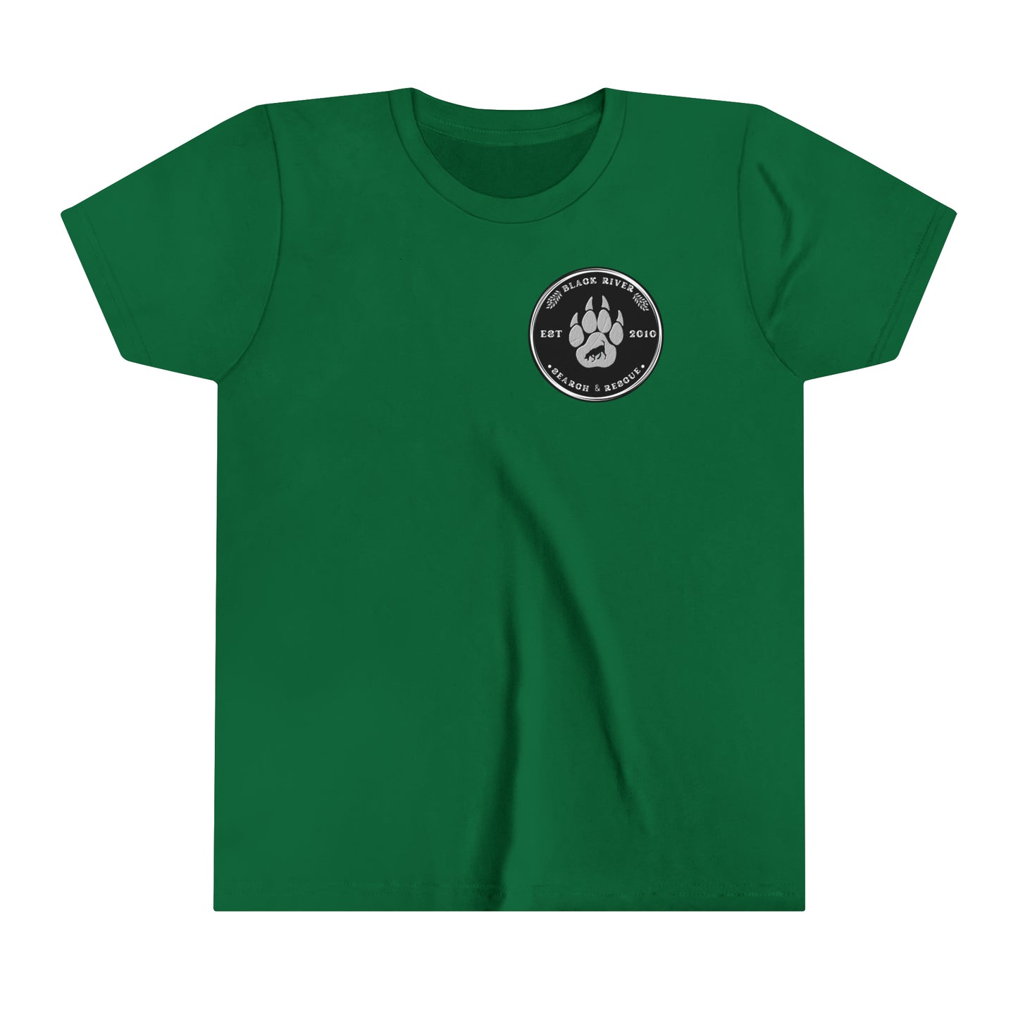 Black River Search & Rescue Black Logo Youth Short Sleeve Tee