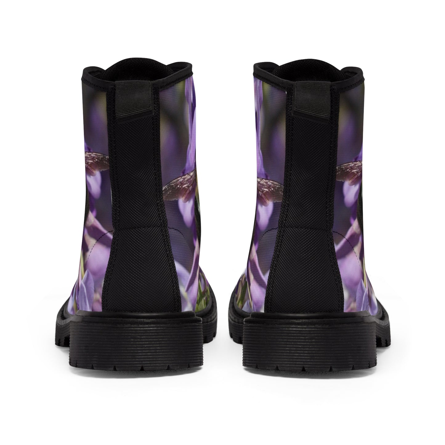 Women's Canvas Boots, Purple Wisteria, Bumblebee