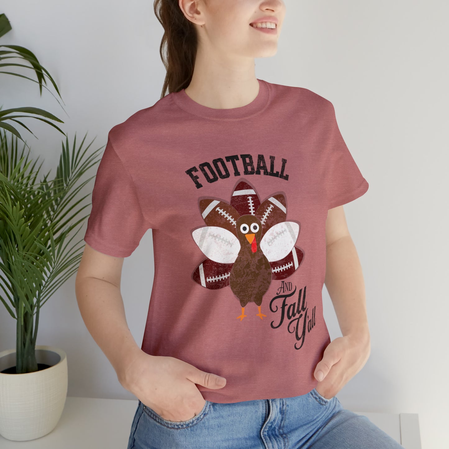 Vintage Maroon and White Football and Fall Short Sleeve Tee, Football and turkey shirt, Mississippi State