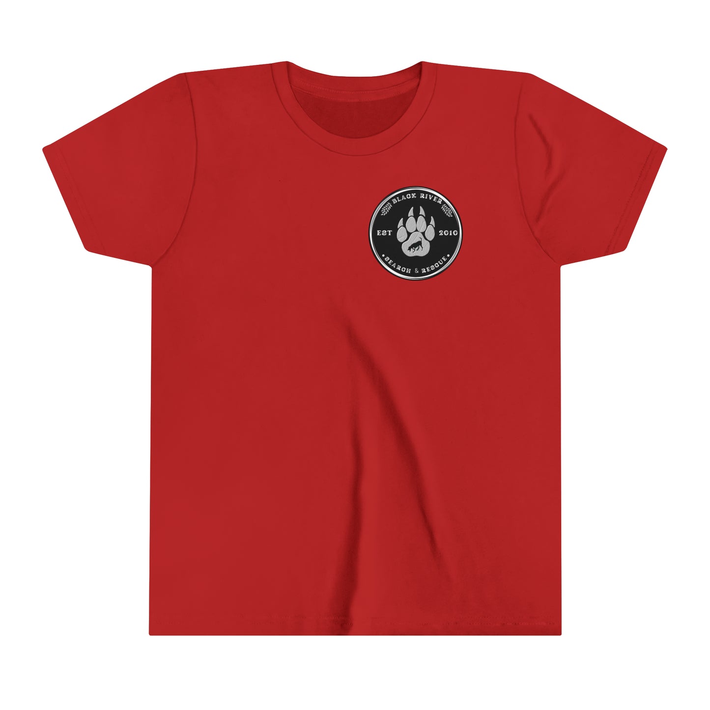 Black River Search & Rescue Black Logo Youth Short Sleeve Tee