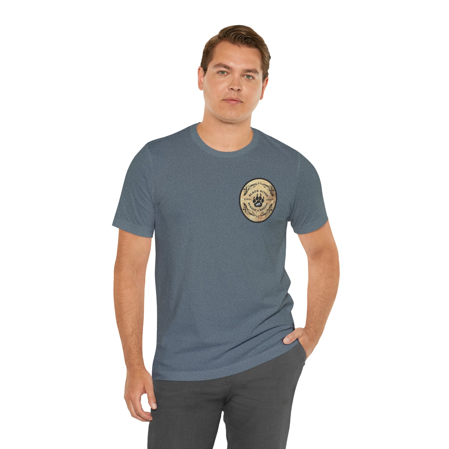 Black River Search & Rescue Logo Unisex Jersey Short Sleeve Tee