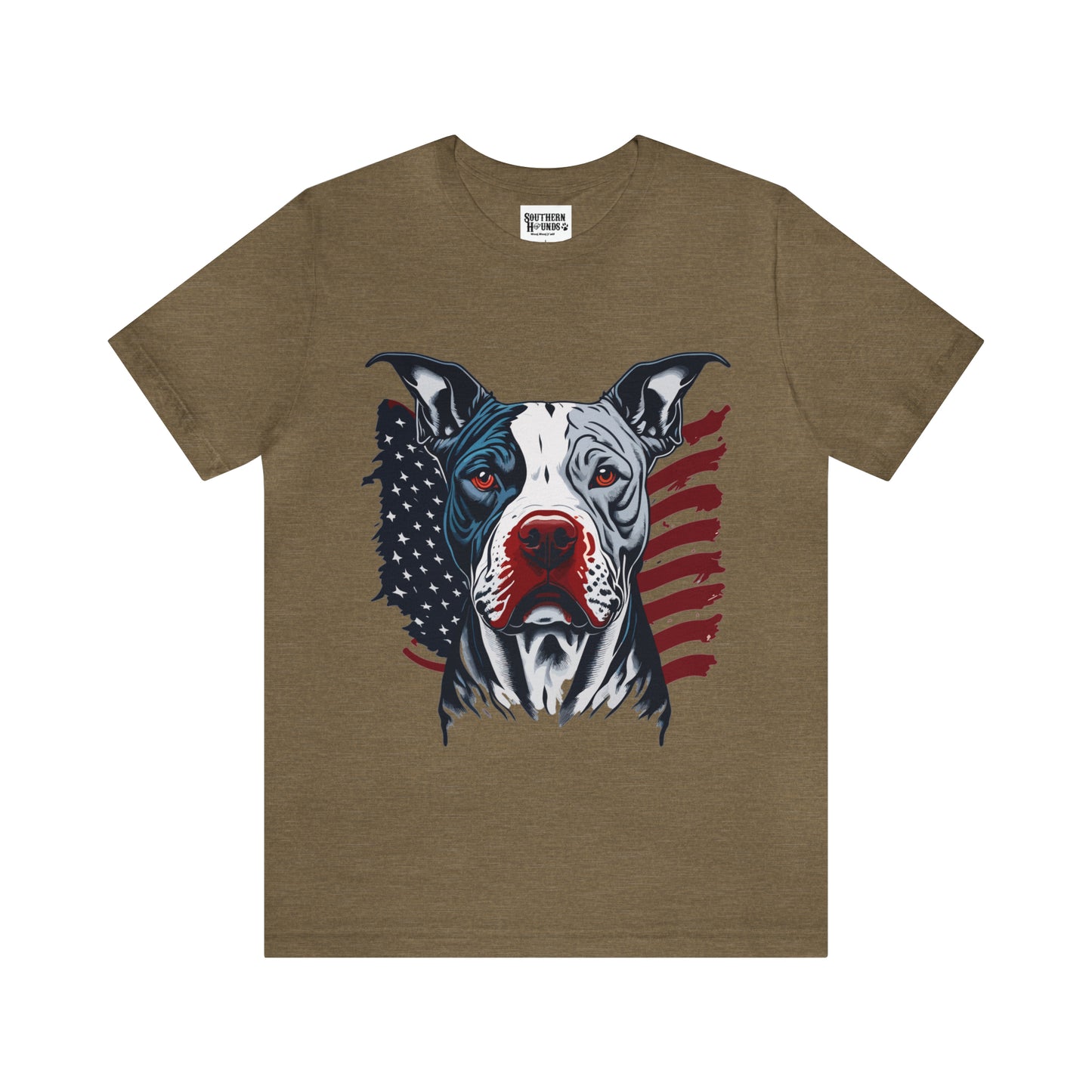 Pit bull 4th of July Unisex Jersey Short Sleeve Tee Patriotic