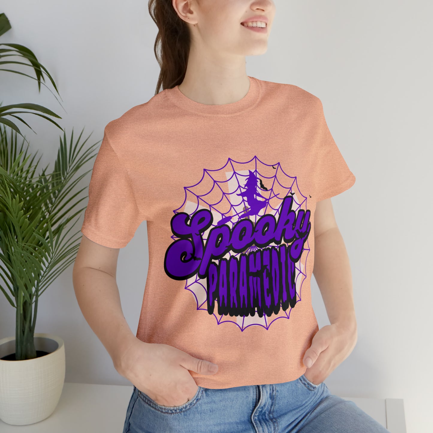 Fun Halloween Paramedic Shirt, Halloween shirt, Purple Spooky Paramedic shirt, Paramedic gift