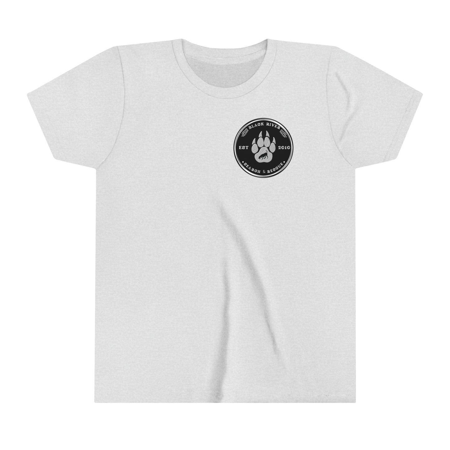 Black River Search & Rescue Black Logo Youth Short Sleeve Tee