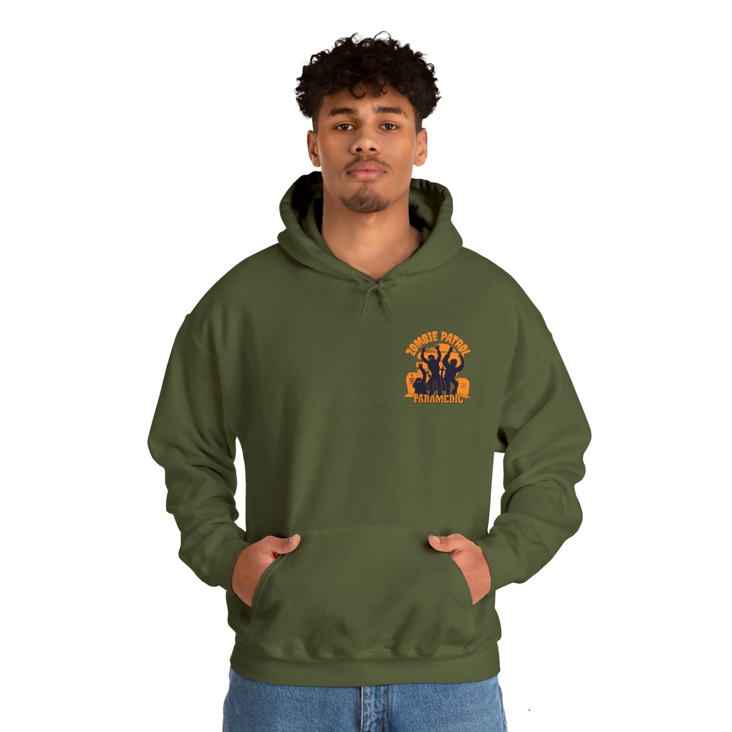 Zombie Patrol Paramedic Halloween Hooded Sweatshirt