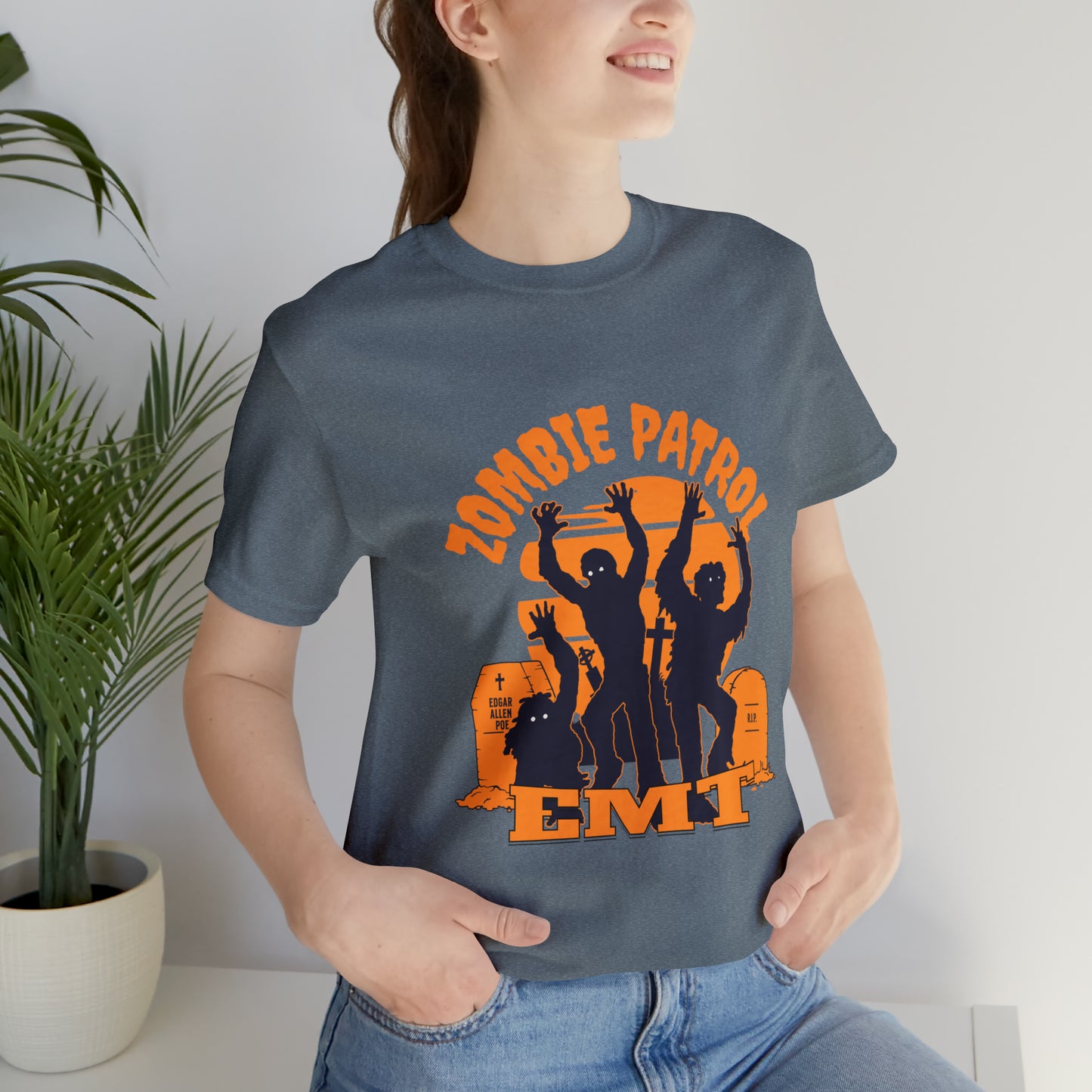 Halloween Zombie Patrol EMT Short Sleeve Tee