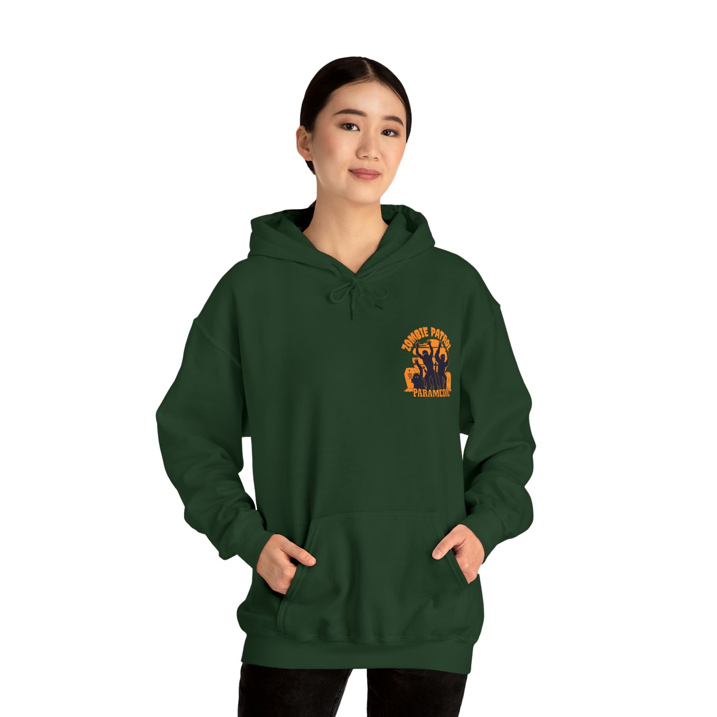 Zombie Patrol Paramedic Halloween Hooded Sweatshirt