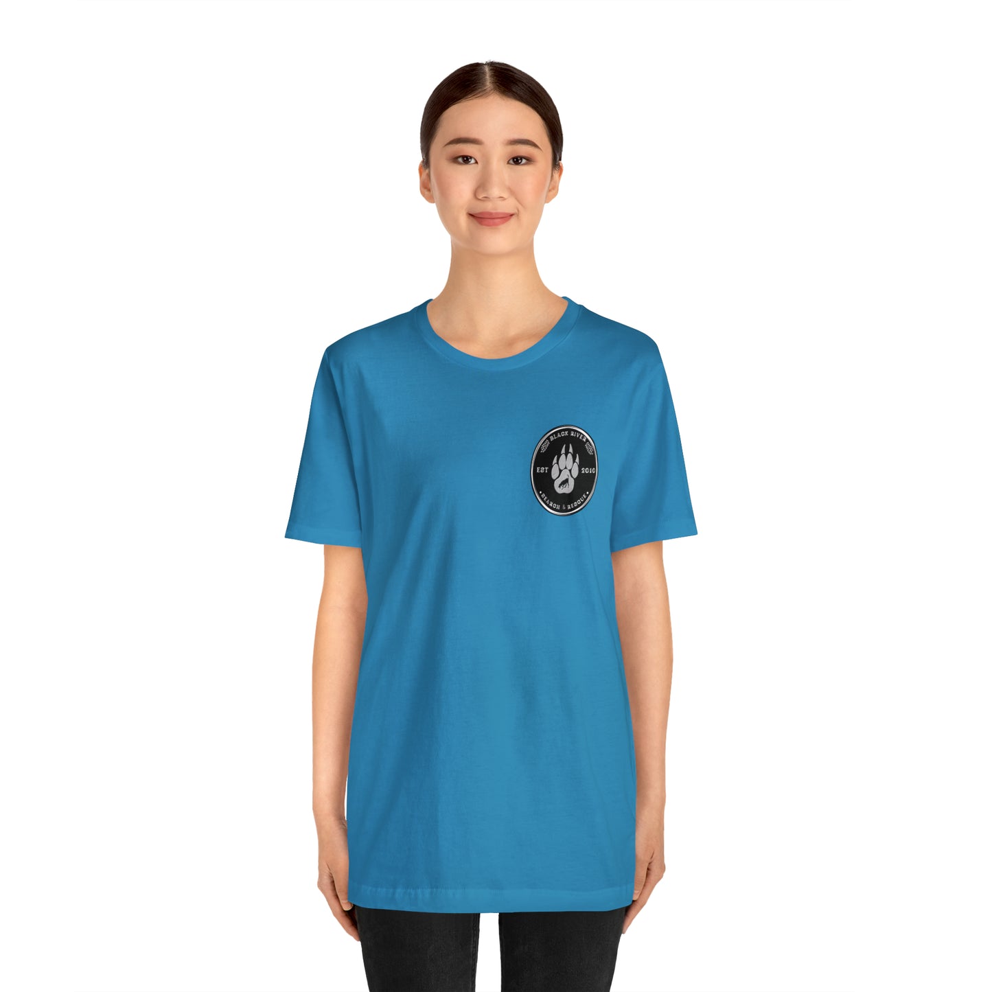 Black River logo black Short Sleeve Tee