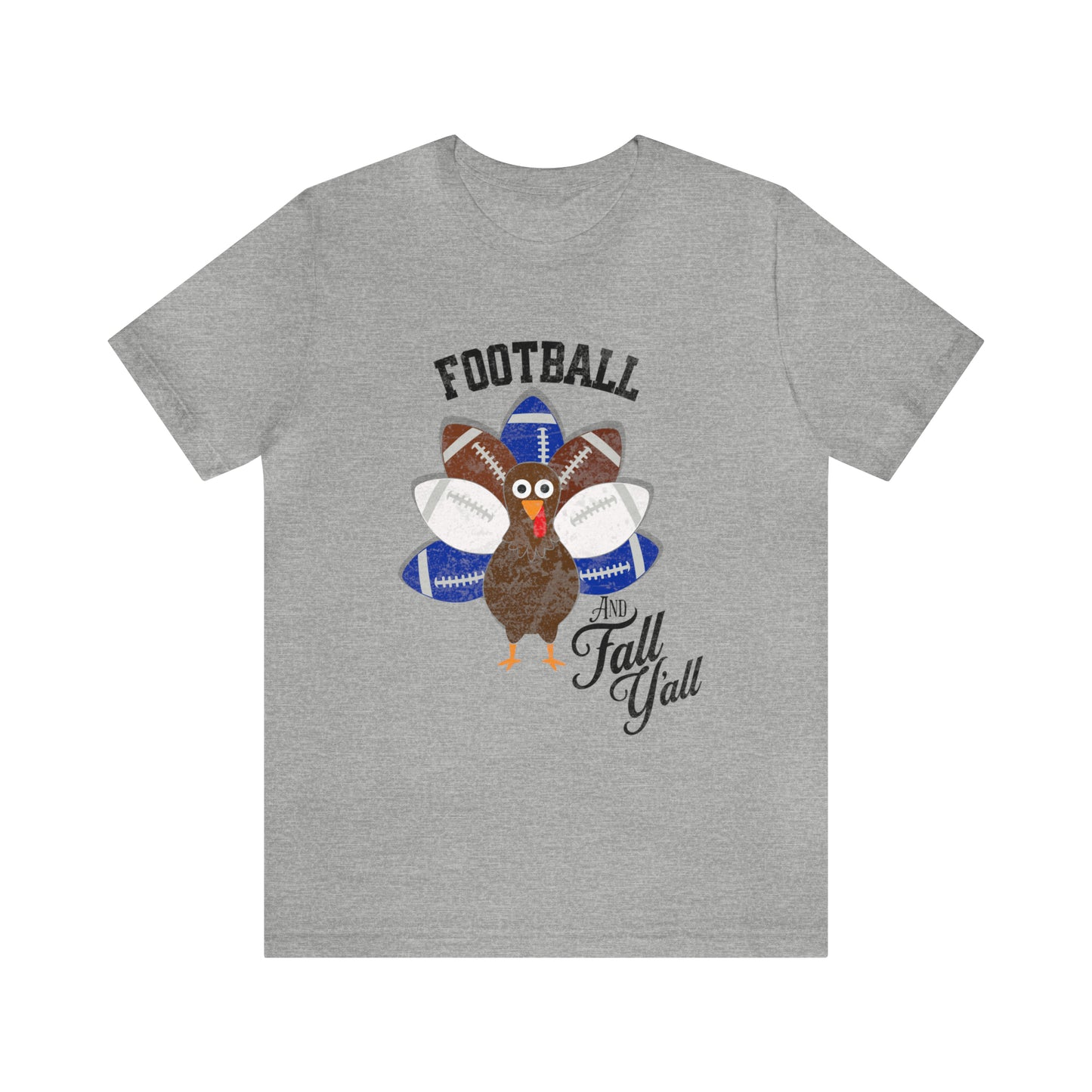 Vintage Blue and White Football Short Sleeve Tee, Football and turkey shirt, Kentucky