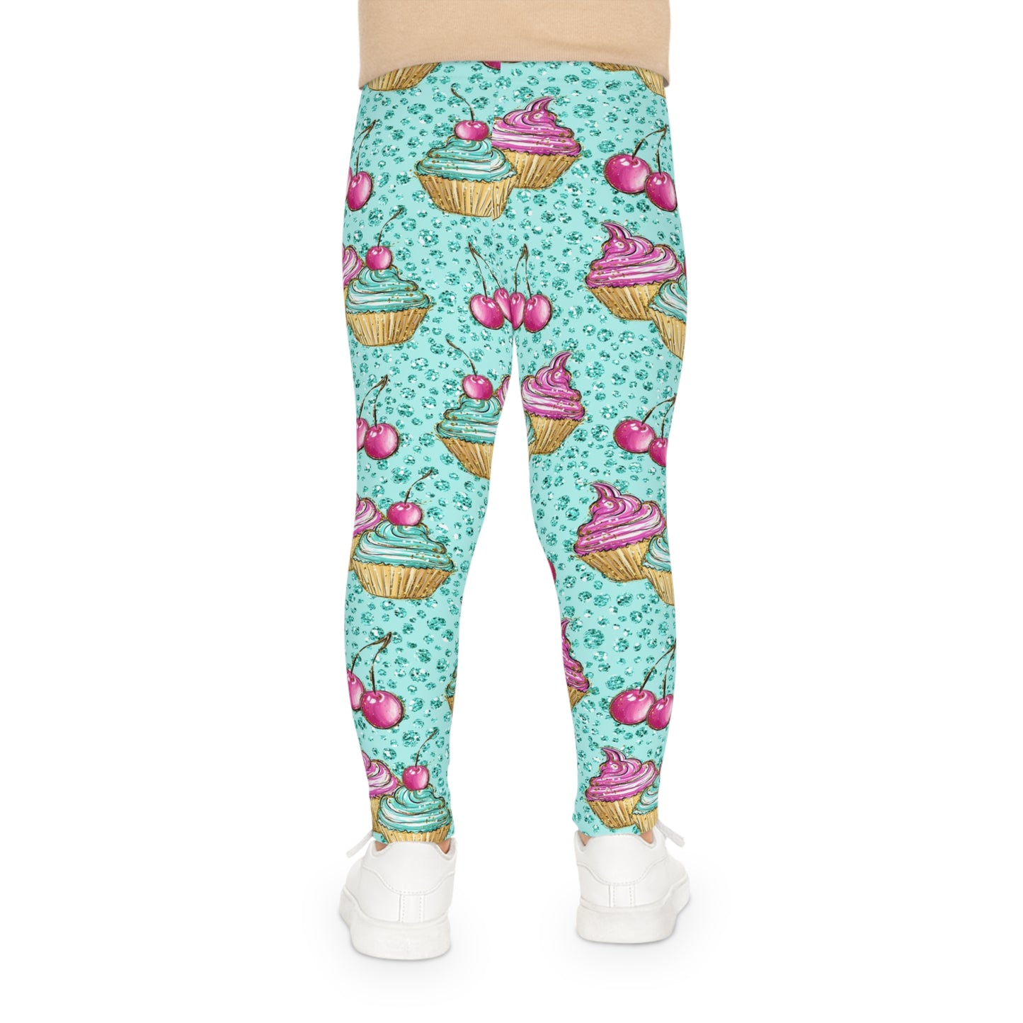 Girls colorful Cupcake leggings.