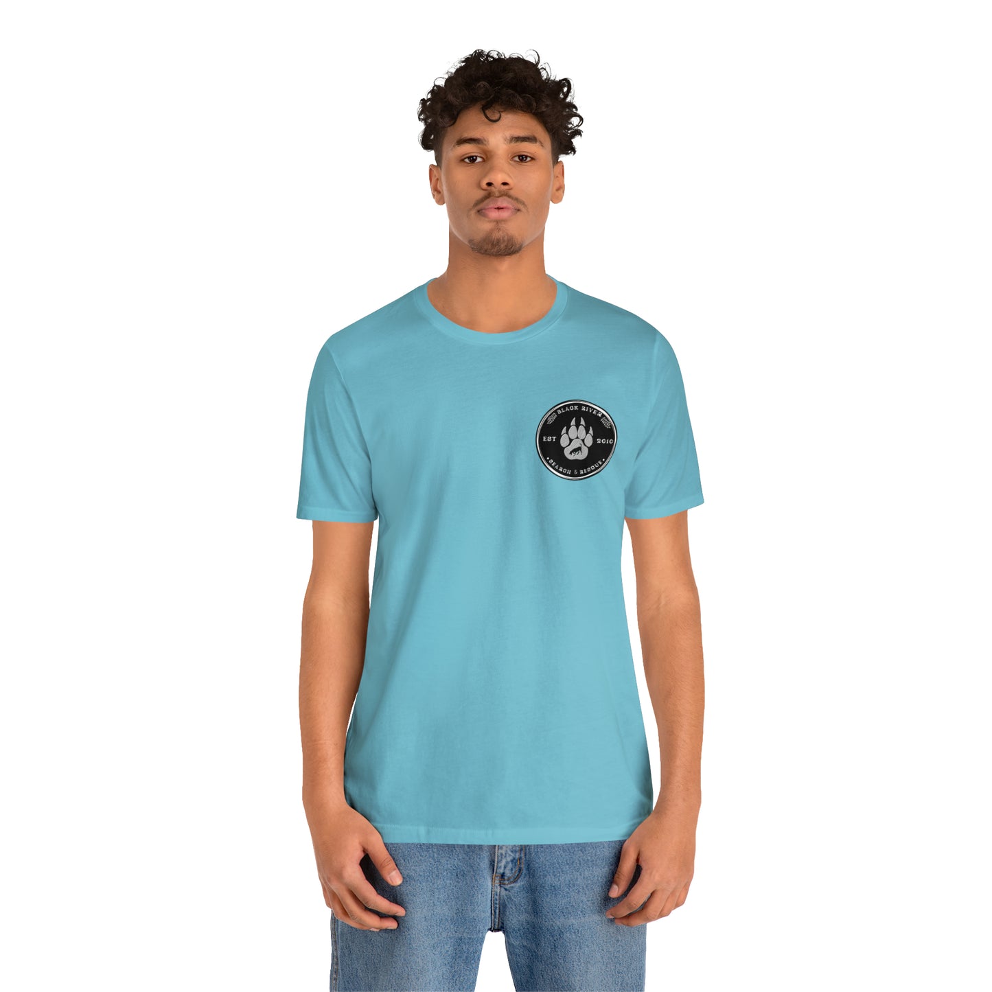 Black River logo black Short Sleeve Tee