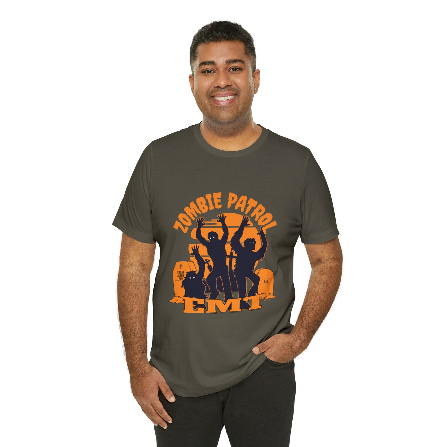 Halloween Zombie Patrol EMT Short Sleeve Tee