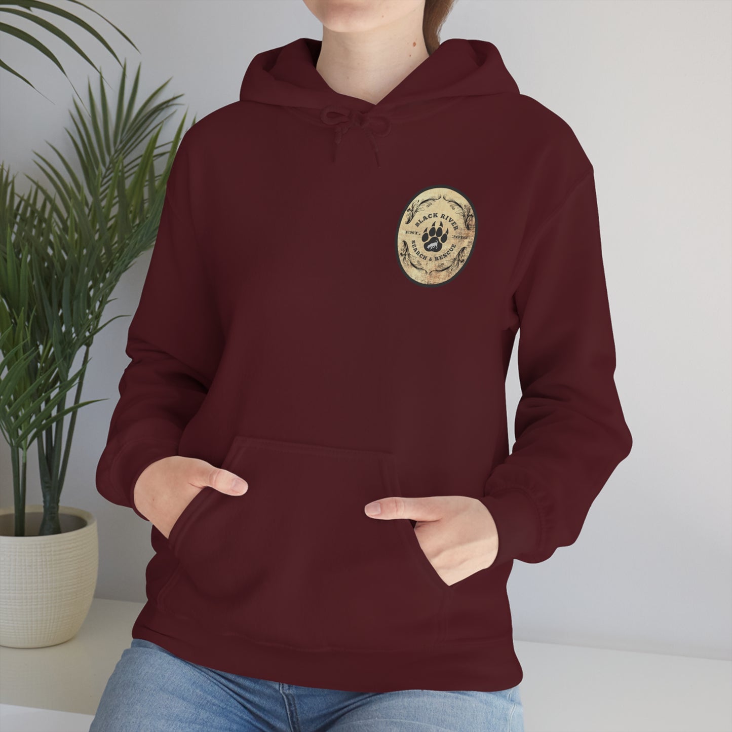 Black River Search & Rescue Logo Unisex Heavy Blend™ Hooded Sweatshirt