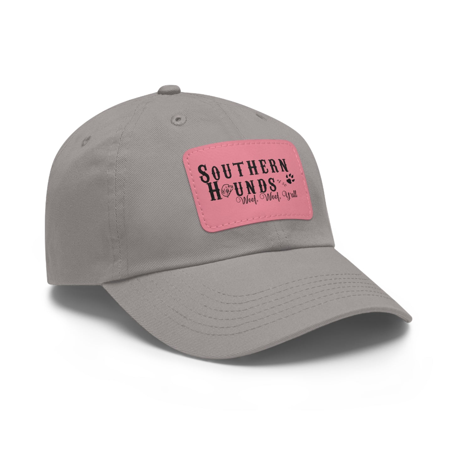 Dad Southern Hounds Hat with Leather Patch (Rectangle)