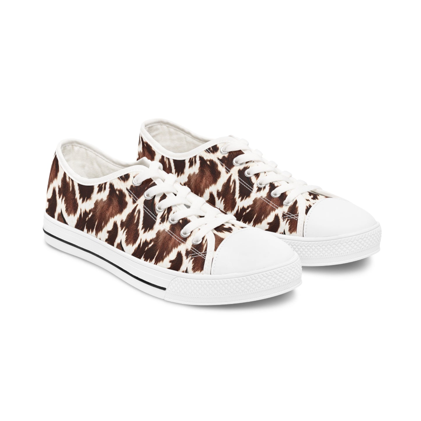 Cowhide print Women's Low Top Sneakers