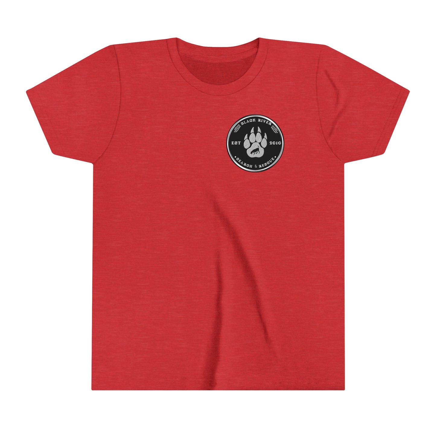 Black River Search & Rescue Black Logo Youth Short Sleeve Tee