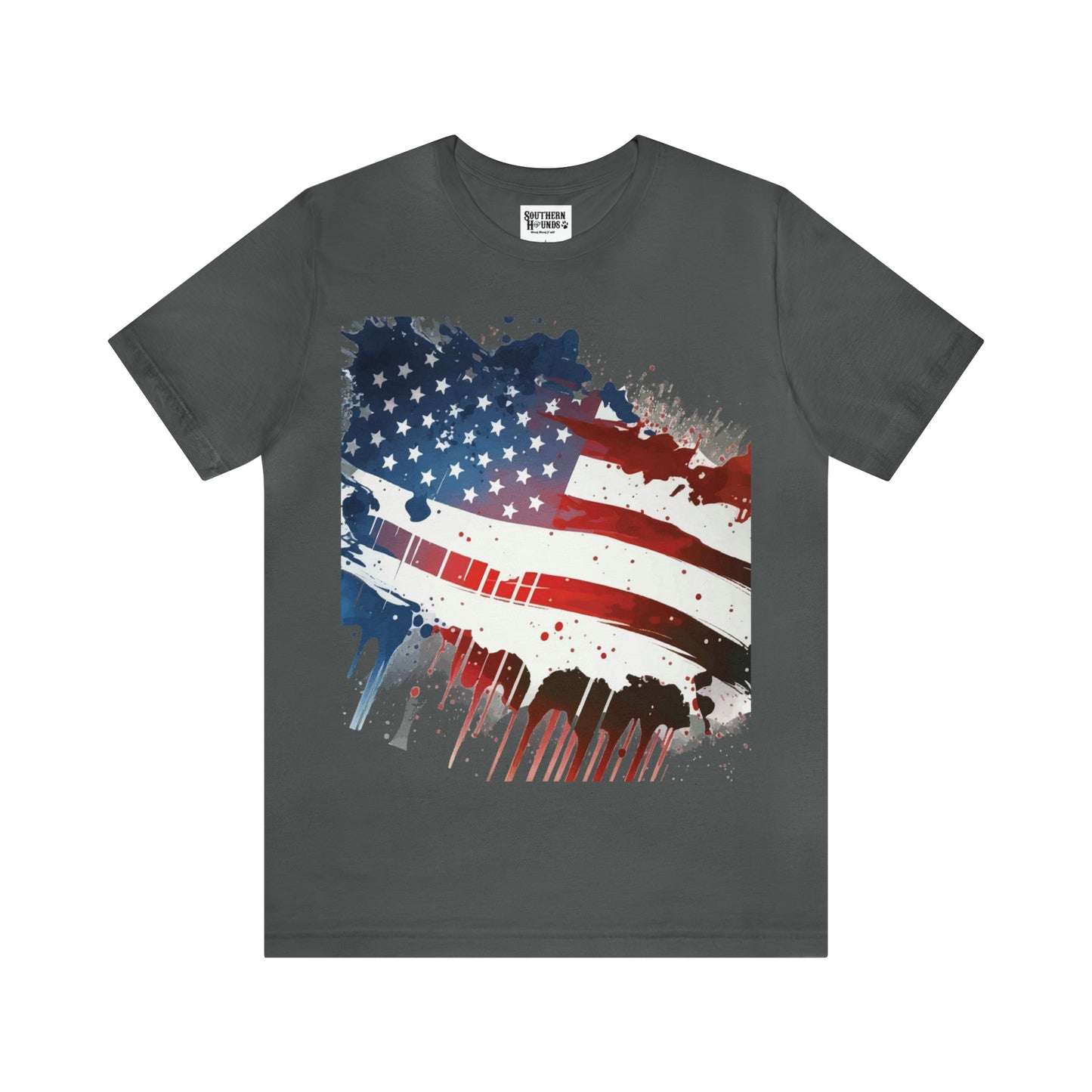 American Flag Unisex Jersey Short Sleeve Tee Patriotic July 4th