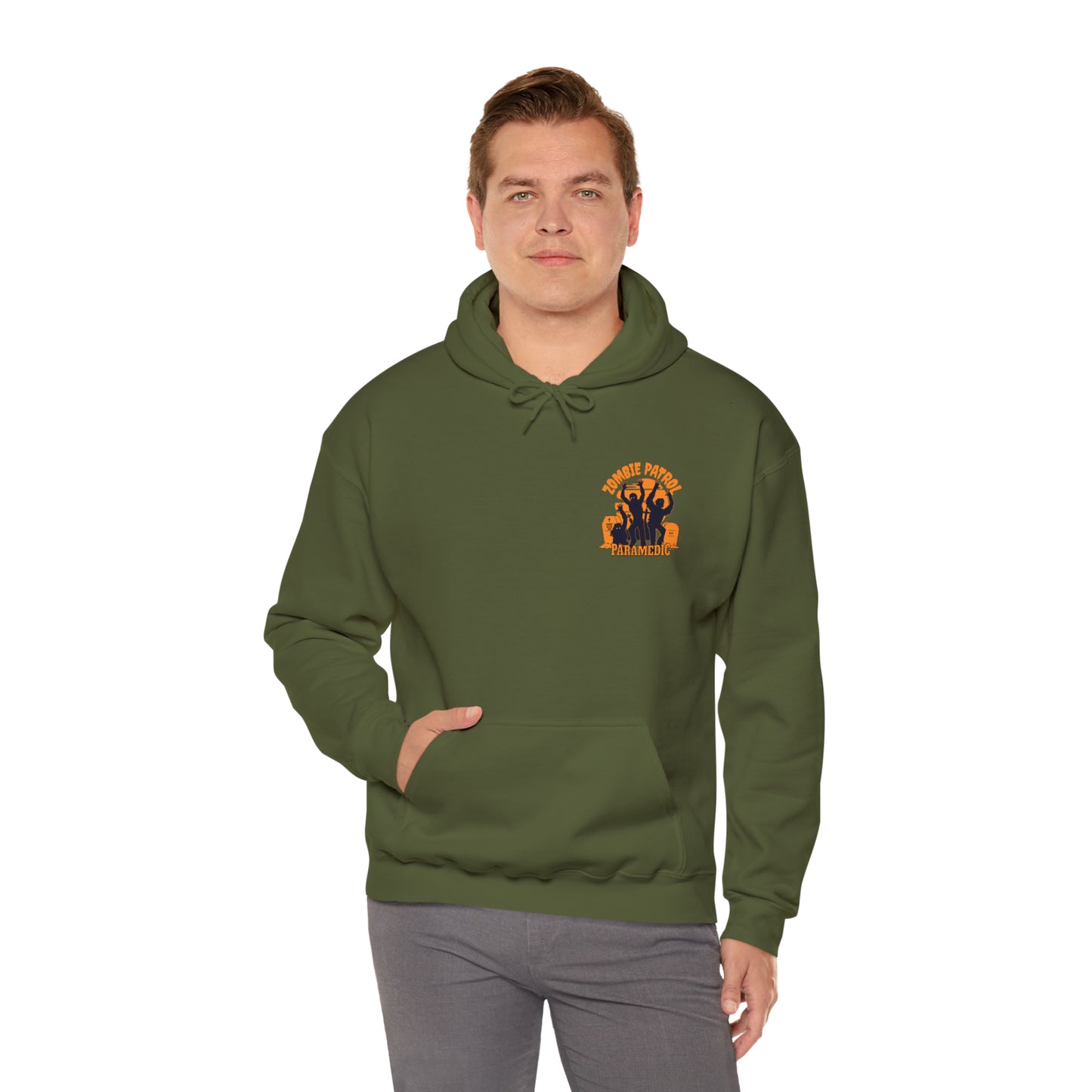 Zombie Patrol Paramedic Halloween Hooded Sweatshirt