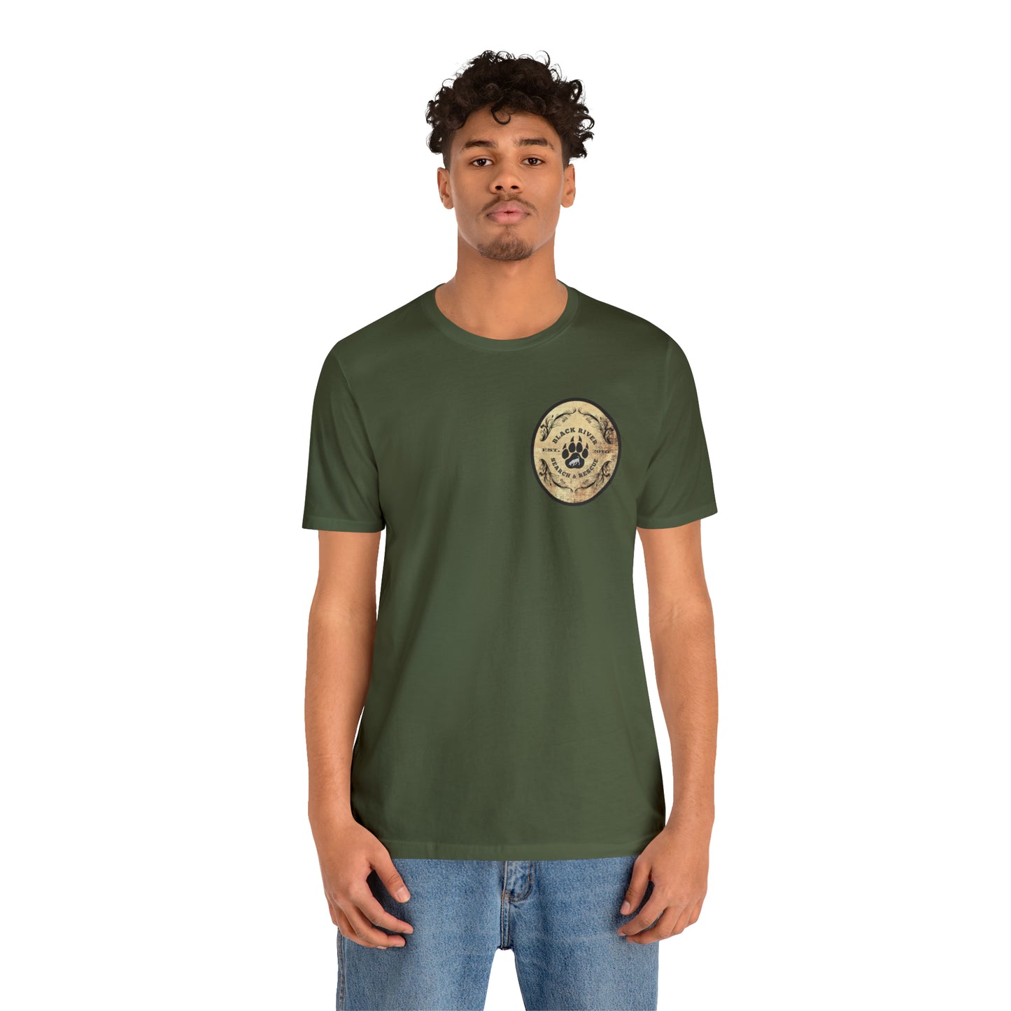 Black River Search & Rescue Logo Unisex Jersey Short Sleeve Tee