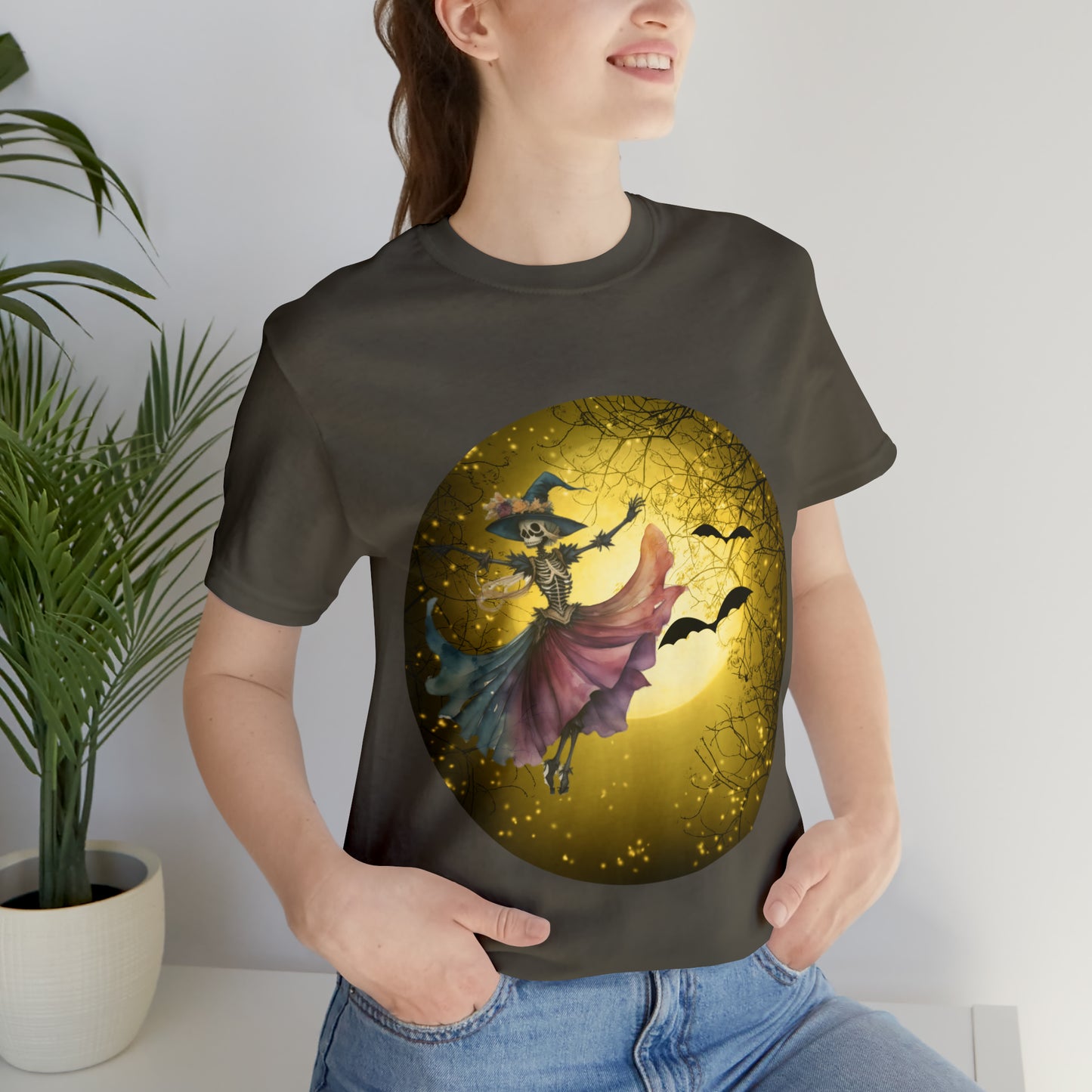 Vintage Halloween Dancing Witch Shirt, Halloween shirt, Dancer shirt, Dancing in the Moon shirt, Witchy Dancer