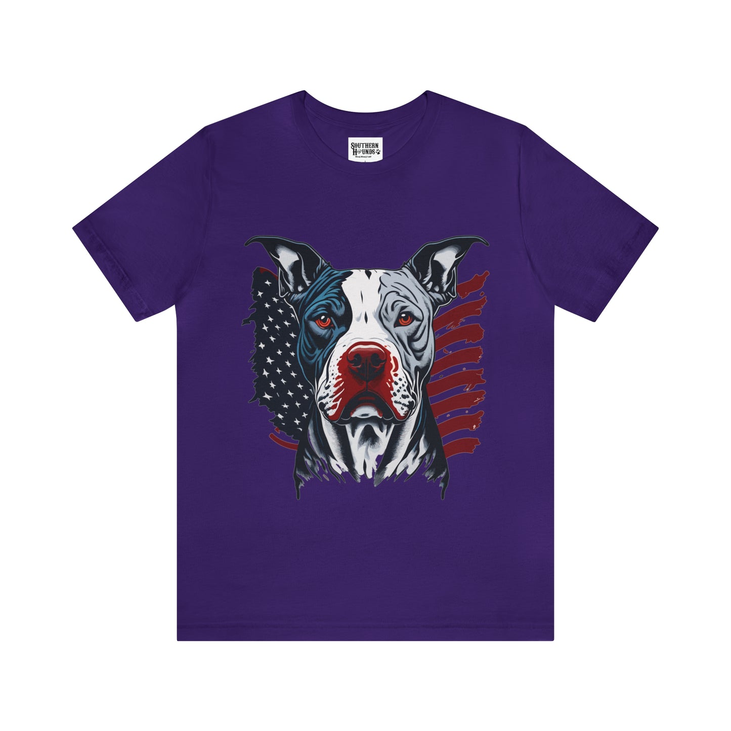 Pit bull 4th of July Unisex Jersey Short Sleeve Tee Patriotic