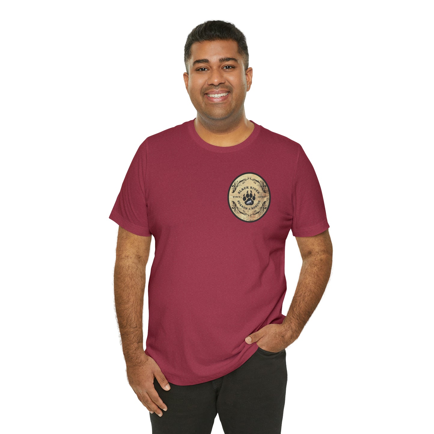 Black River Search & Rescue Logo Unisex Jersey Short Sleeve Tee