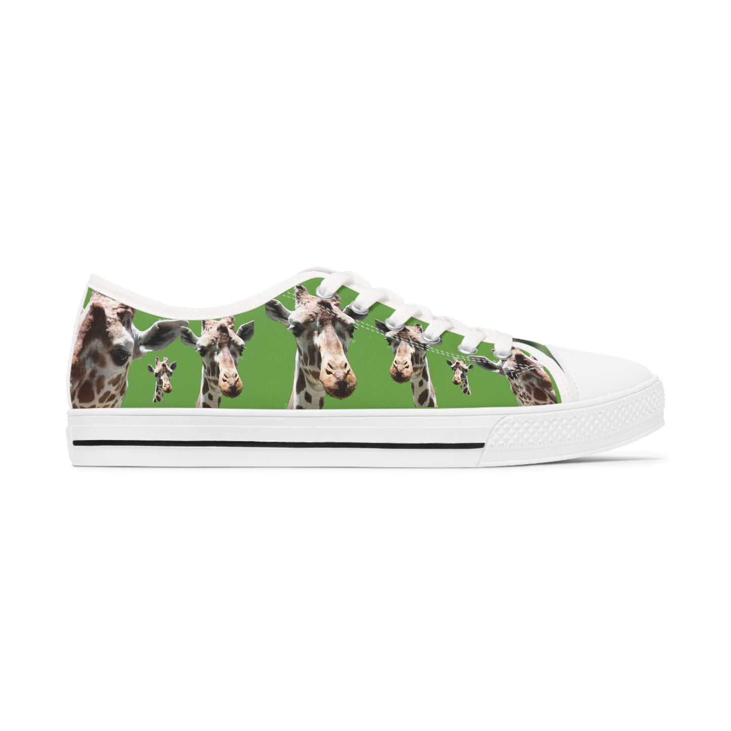 Women's Low Top Sneakers, Giraffe, Animal eye