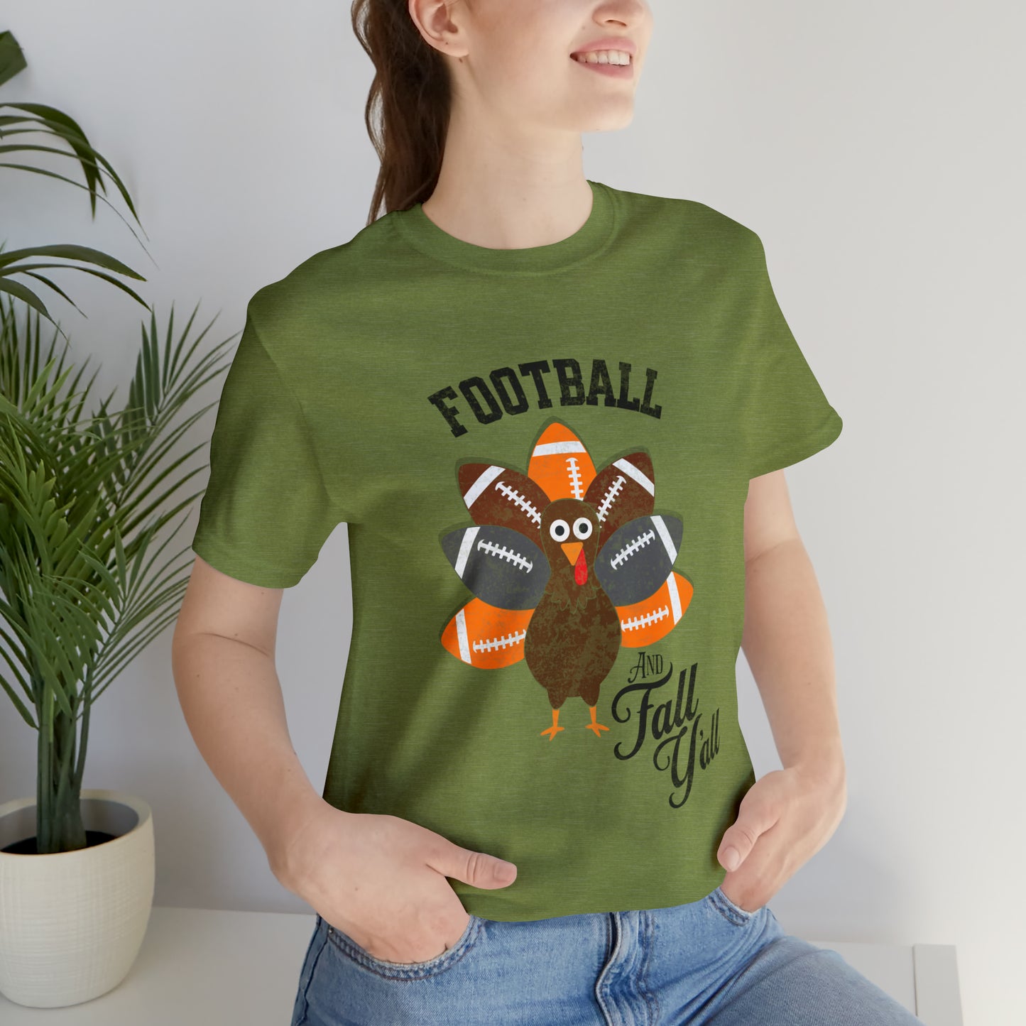 Vintage Orange and Gray Football Short Sleeve Tee, Football and turkey shirt, Tennessee