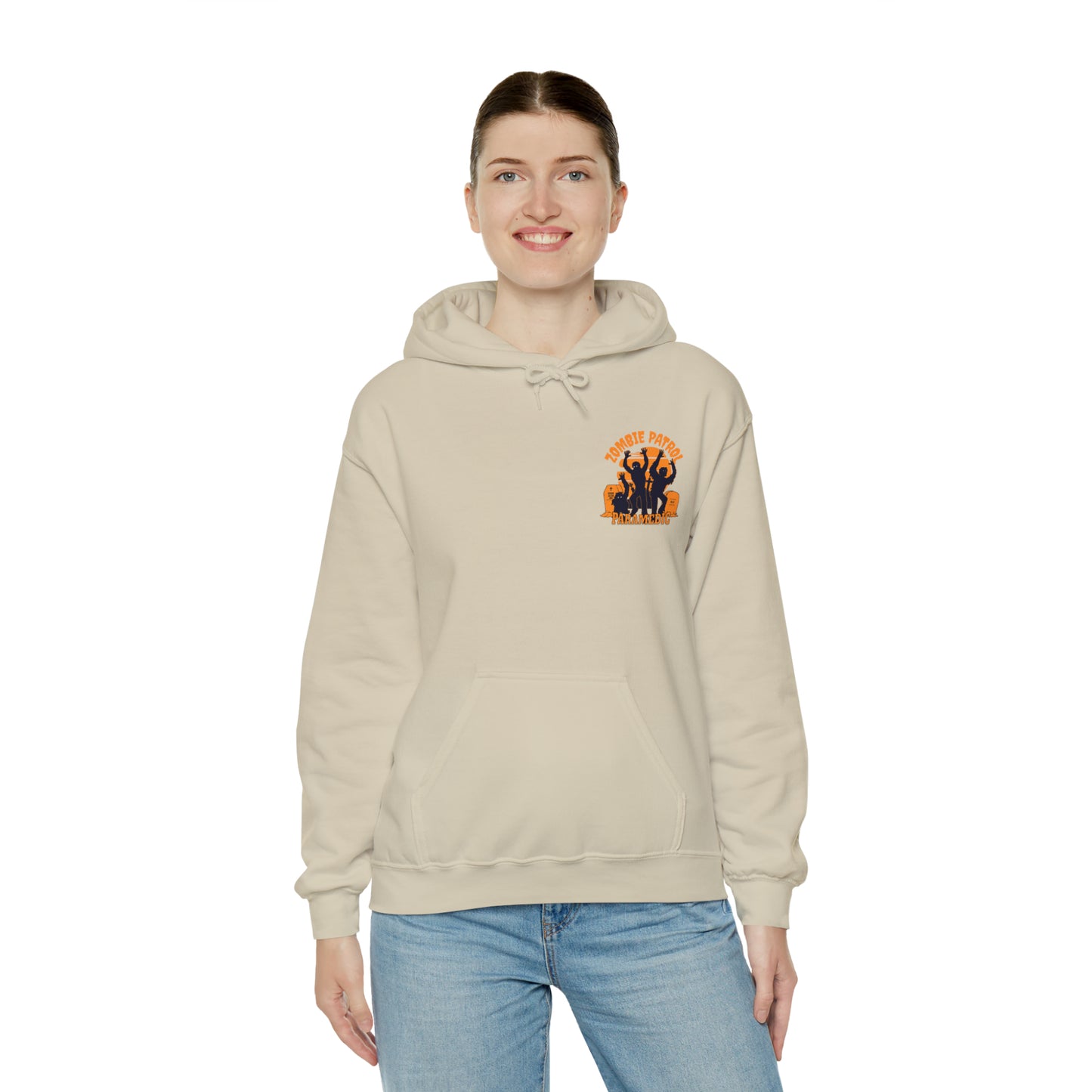 Zombie Patrol Paramedic Halloween Hooded Sweatshirt