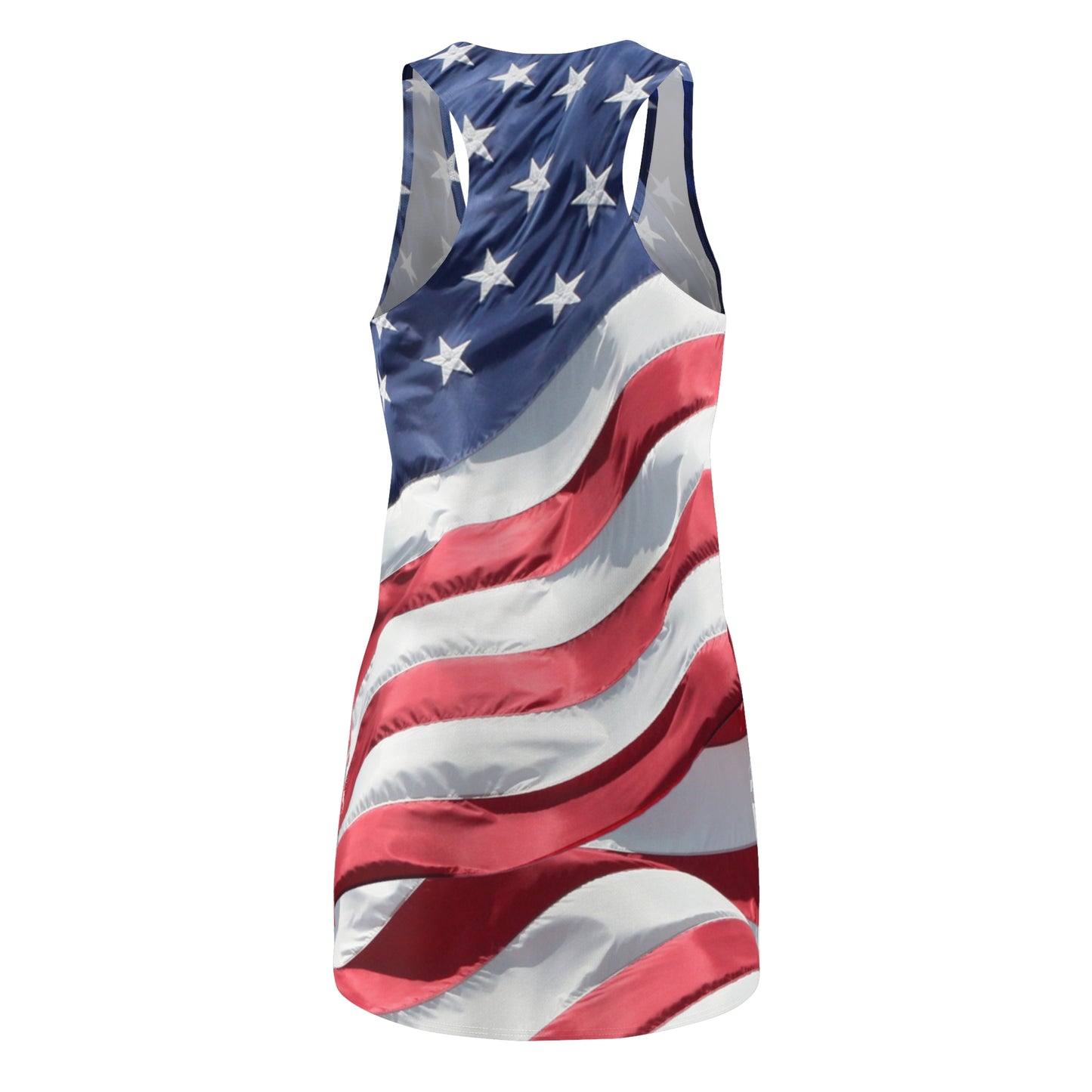 American flag dress Women's Racerback Dress Patriotic