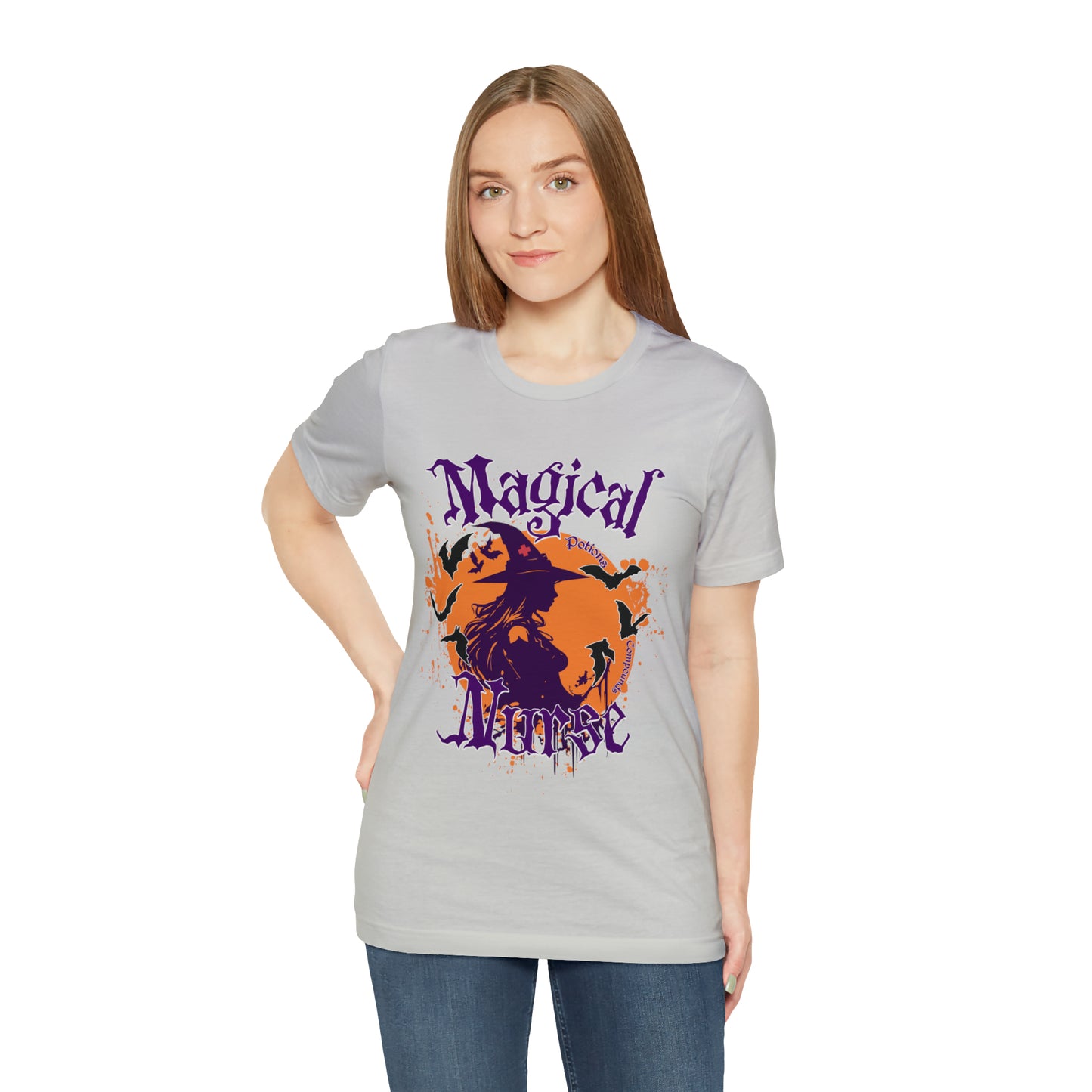 Magical Nurse Halloween short sleeved shirt