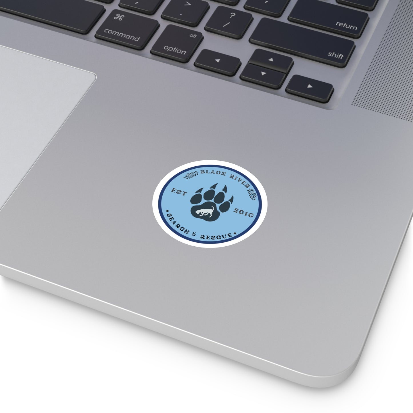 BRSAR Logo Round Stickers, Indoor\Outdoor, Multiple sizes, Blue