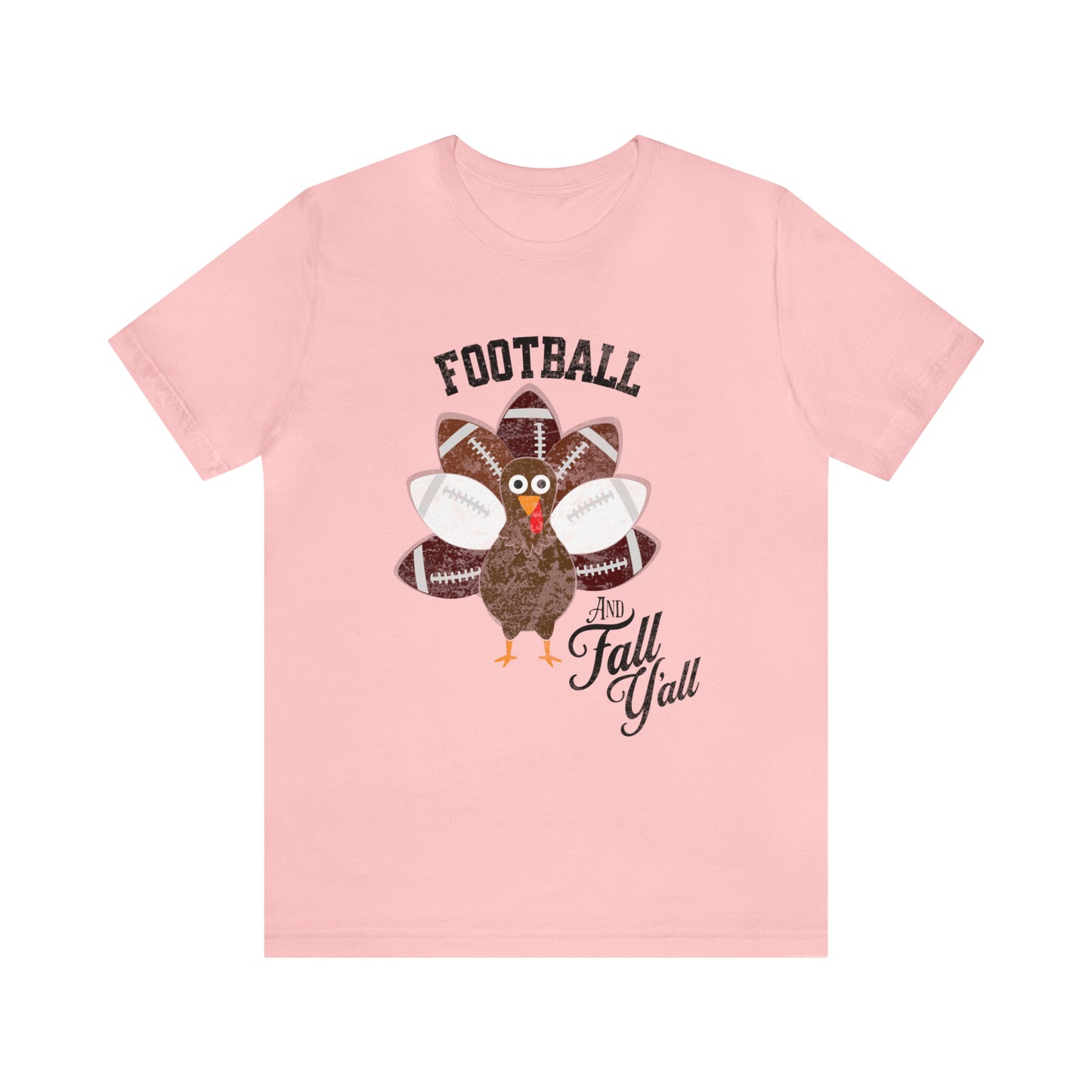 Vintage Dark Red and White Football and Fall Short Sleeve Tee, Football and turkey shirt, Texas A&M