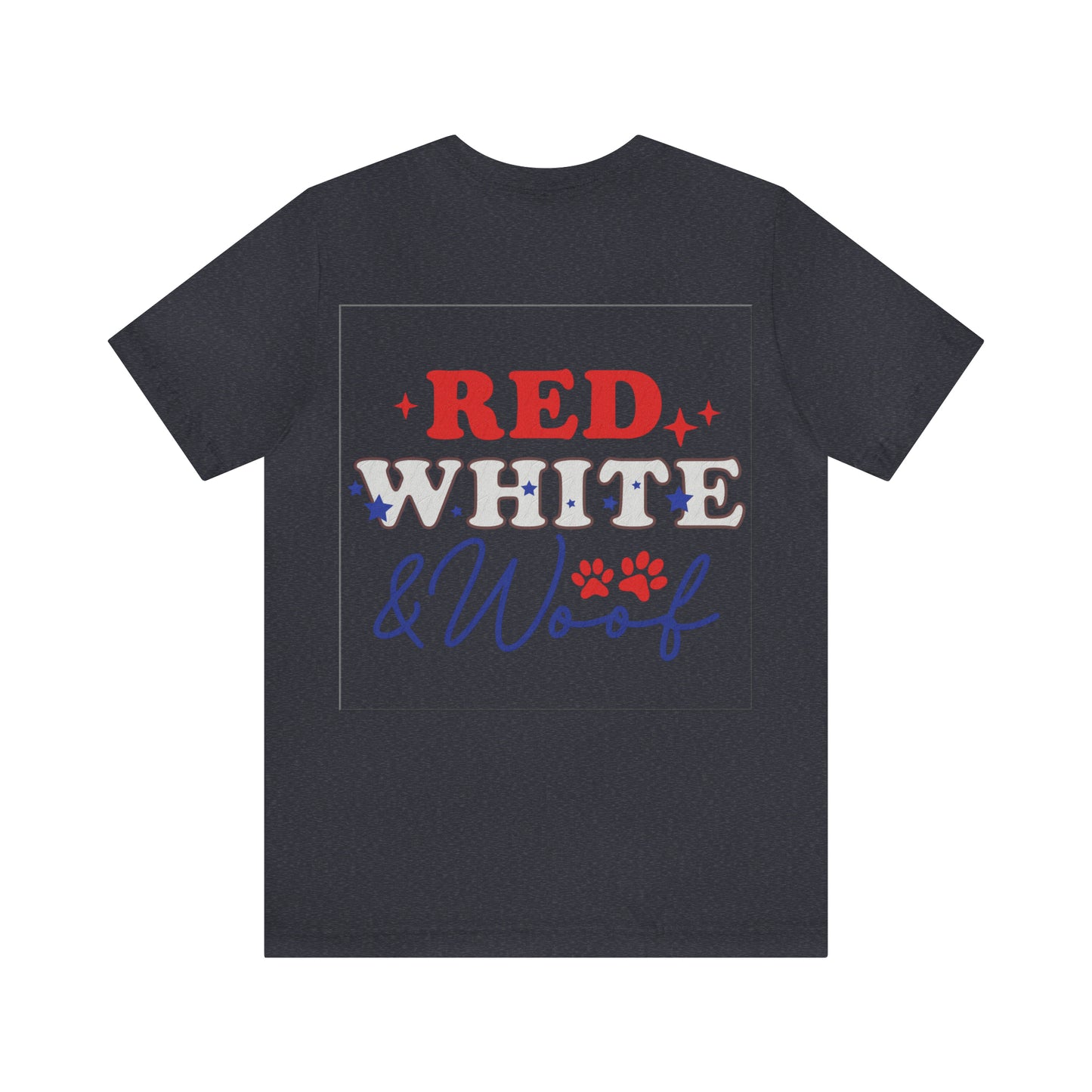 4th of July Pawprint Unisex Jersey Short Sleeve Tee Patriotic American Flag